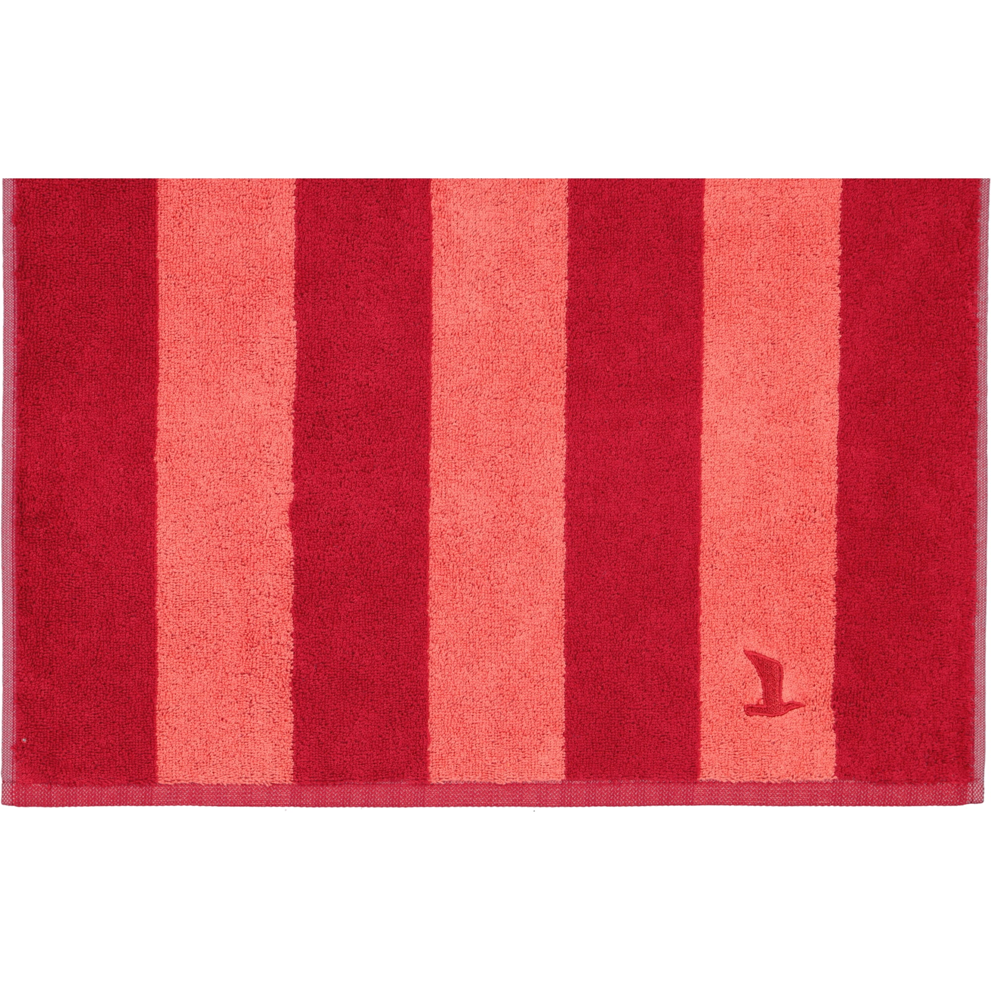 Möve Handtücher Superwuschel Blockstreifen ruby/coral - 021
