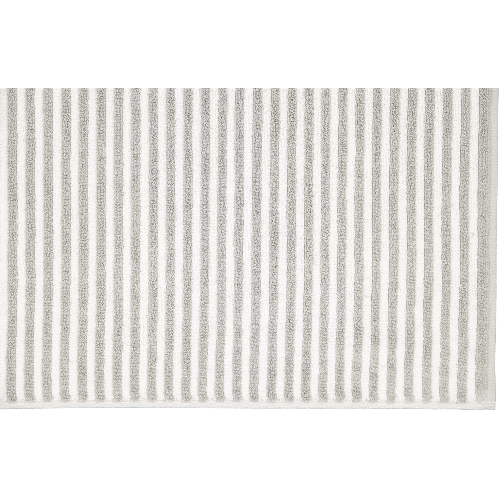 Cawö Badematten Two-Tone Stripes 480 platin - 76 - 50x80 cm