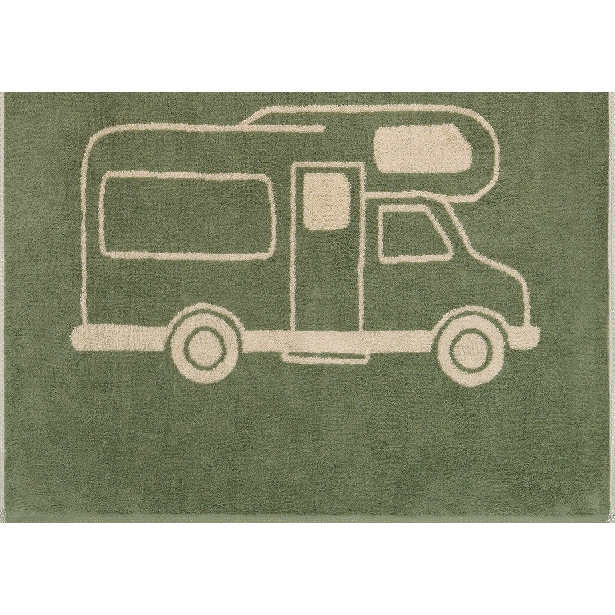 Cawö Saunatücher Postcard Towels TRAVEL Camper 6286 field - 43 - Saunatuch 70x180 cm