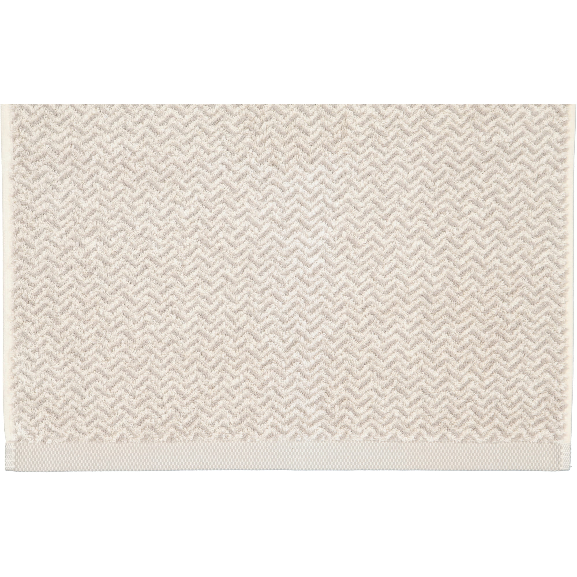 Möve - Brooklyn Fischgrat - Farbe:  nature/cashmere - 071 (1-0567/8970) - Handtuch 50x100 cm