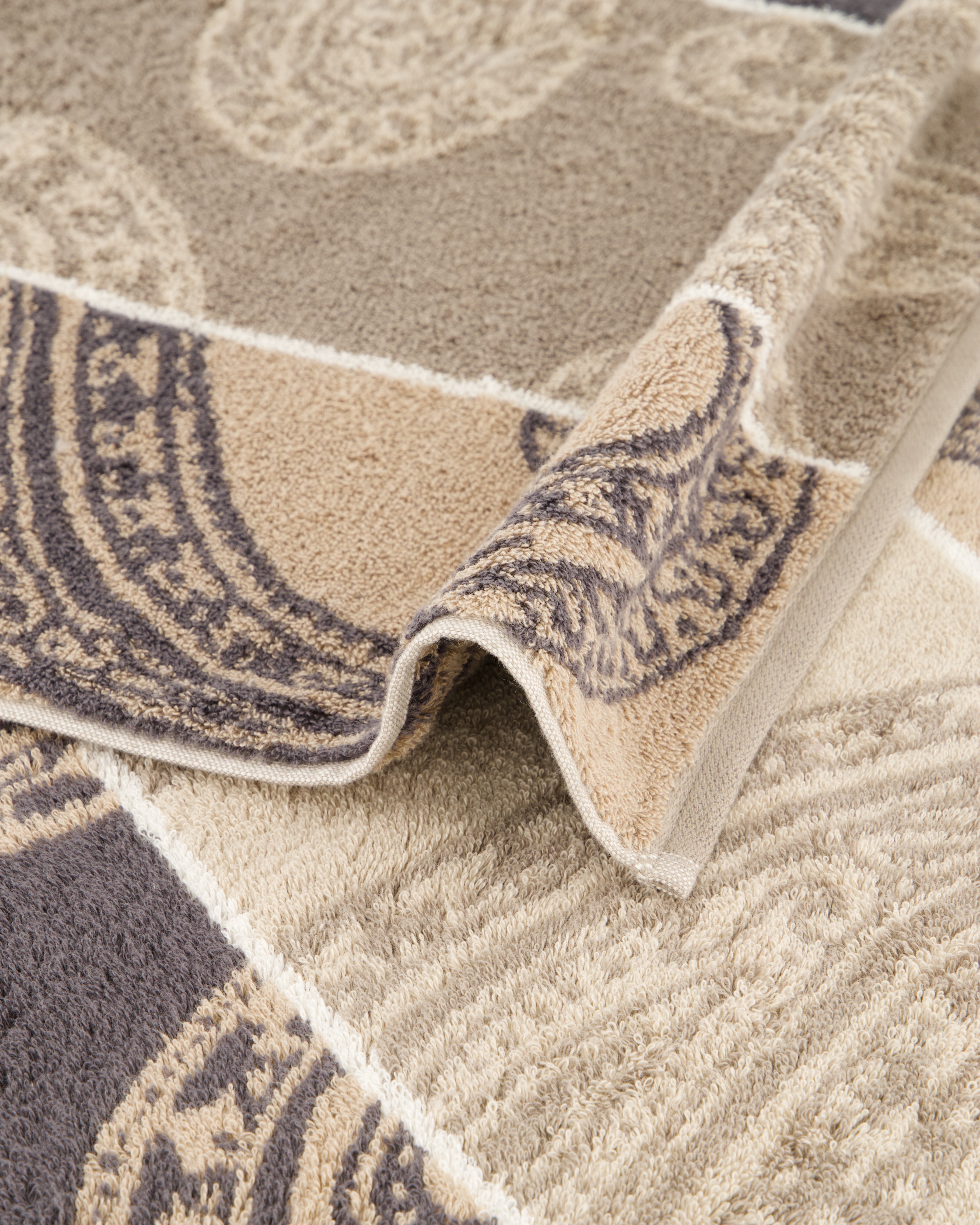 JOOP! Handtücher Contour Paisley 1714 Taupe - 73 - Duschtuch 80x150 cm