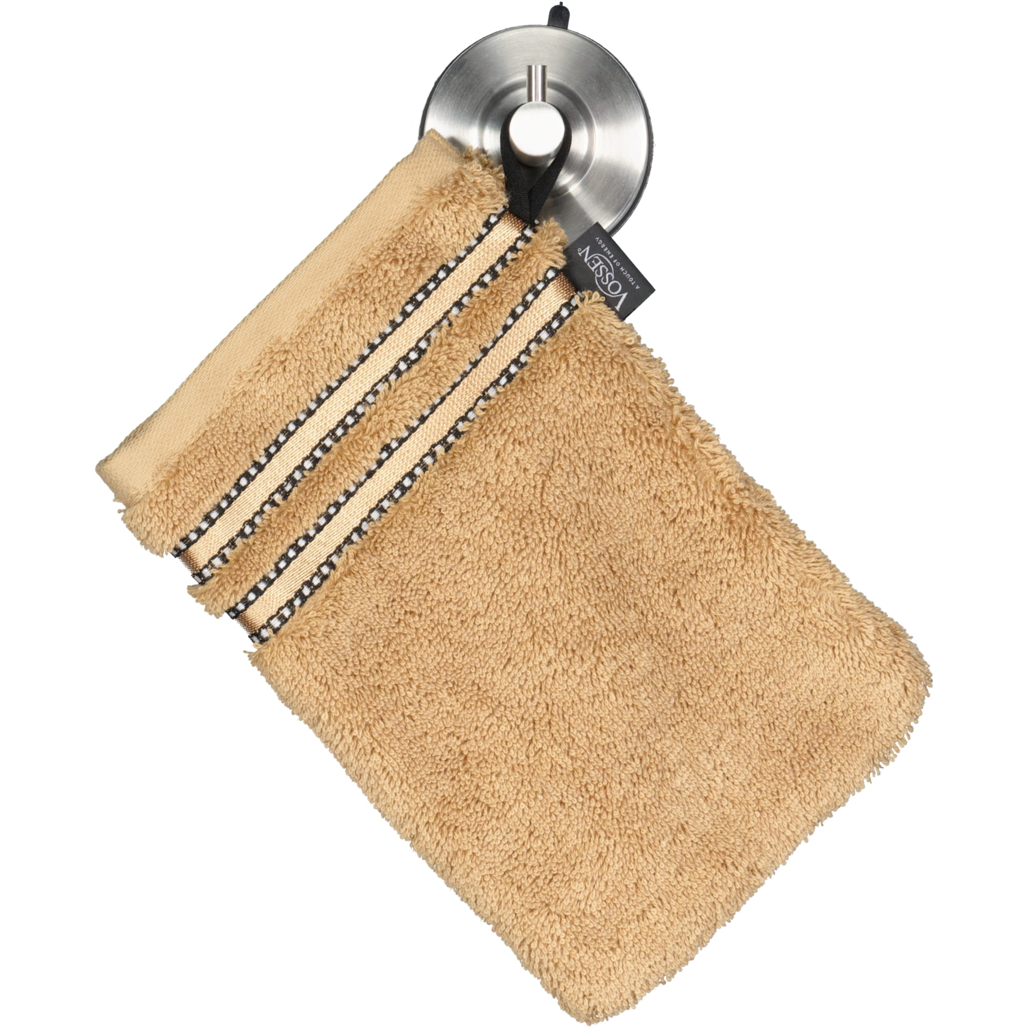Vossen Handtücher Cult de Luxe camel - 6300 - Waschhandschuh 16x22 cm