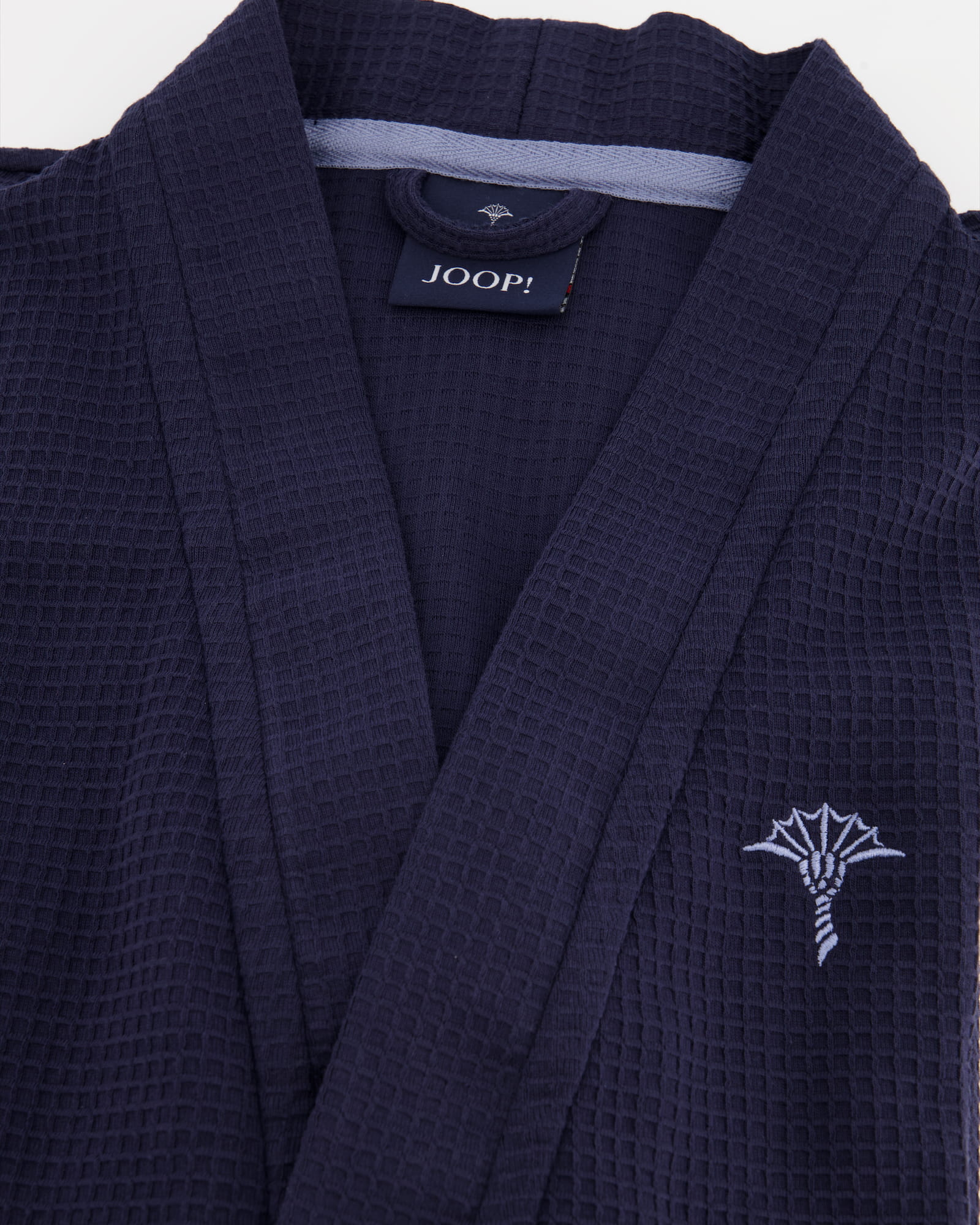 JOOP Damen Bademantel Kimono Pique 1657 - Farbe: Blau - 175 - XL