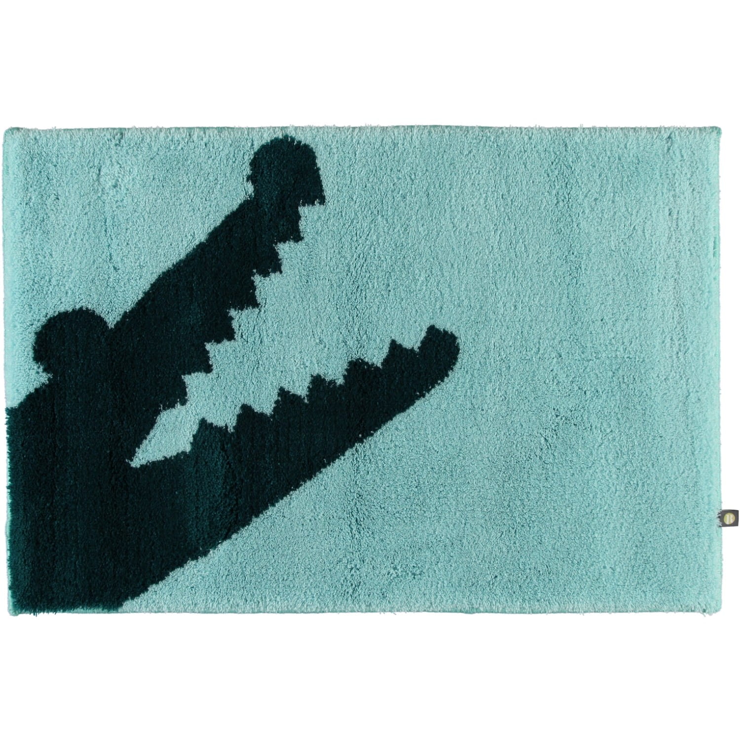Rhomtuft - Badteppich Croc - Farbe: mint/pazifik - 1210