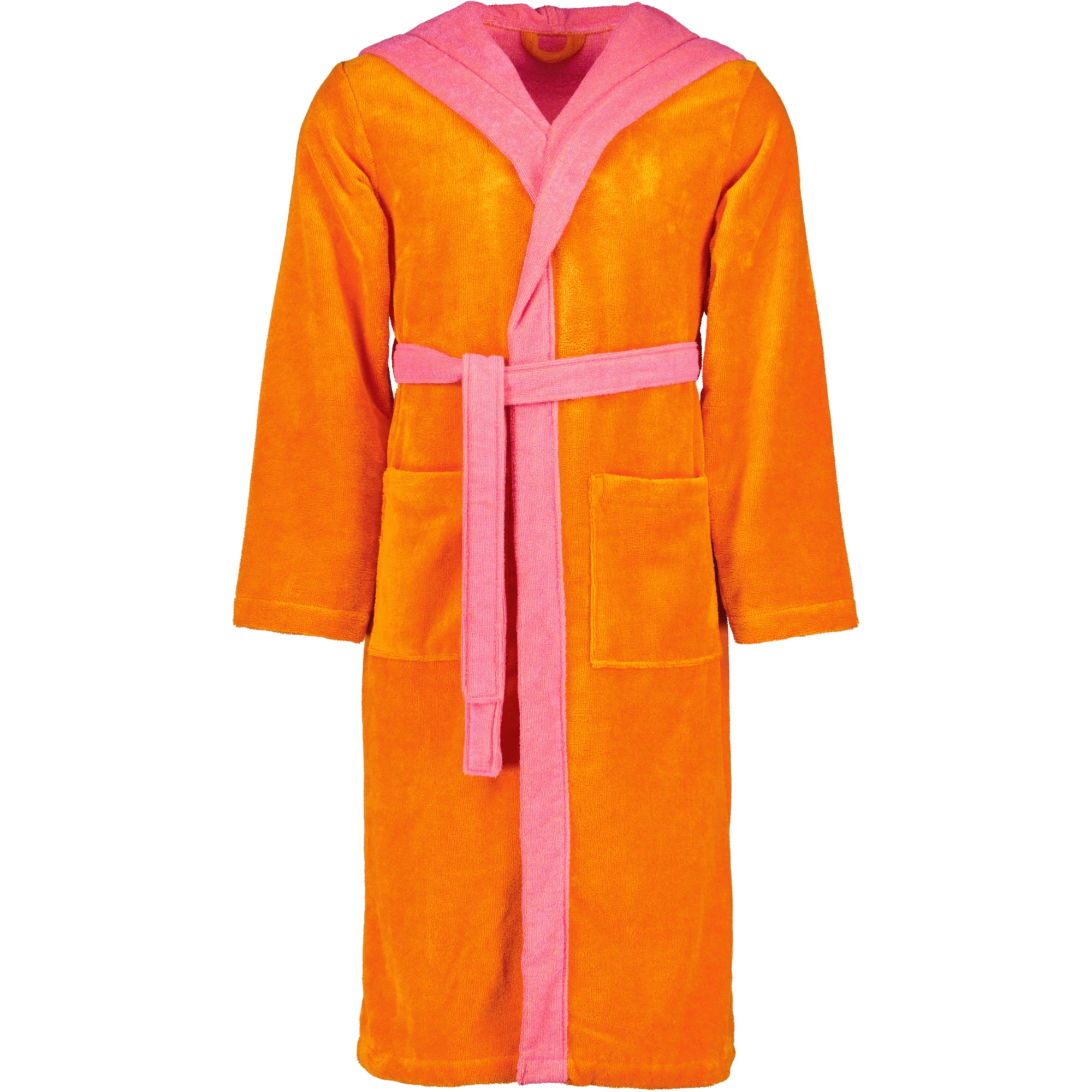 Vossen Bademäntel unisex Kapuze Poppy electric orange/prim rose - 0033