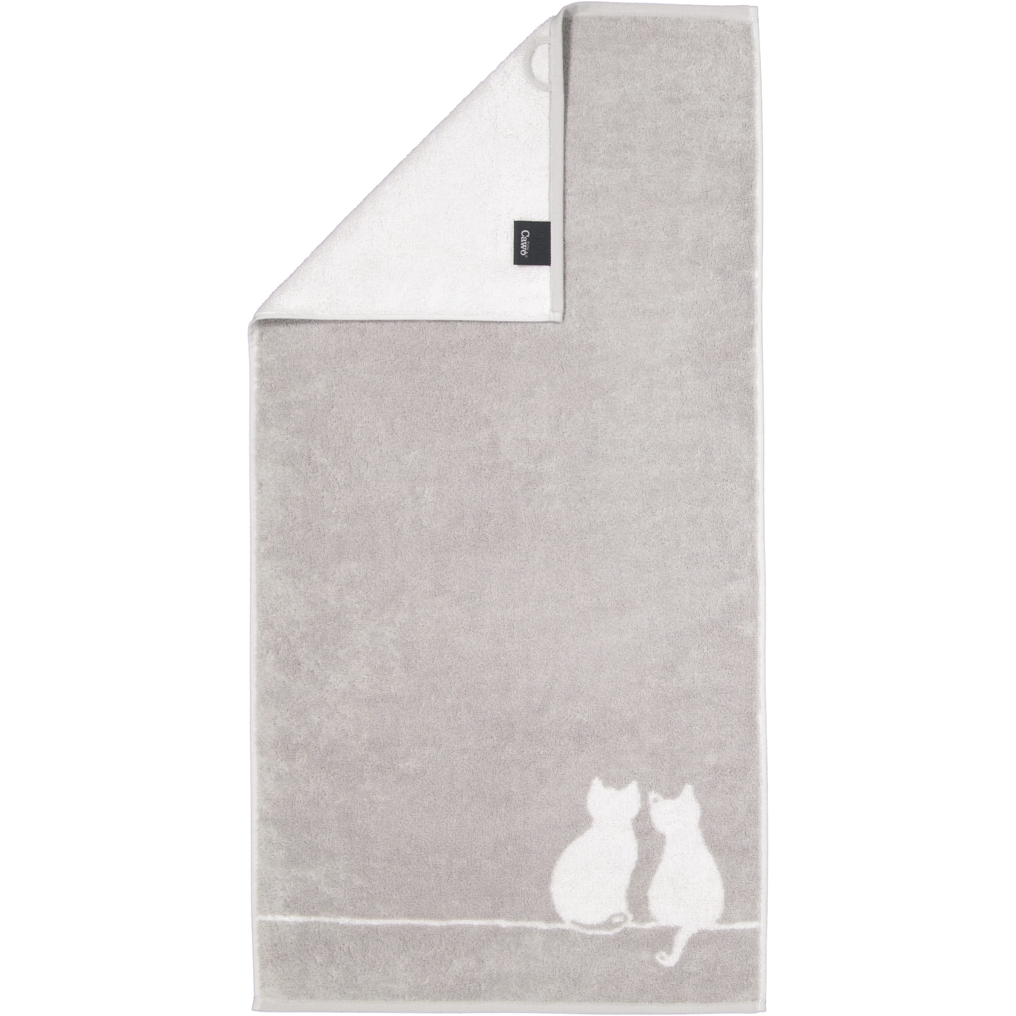 Cawö Handtücher CUTE CATS EDITION You & Me 6263 platin/weiß - 76