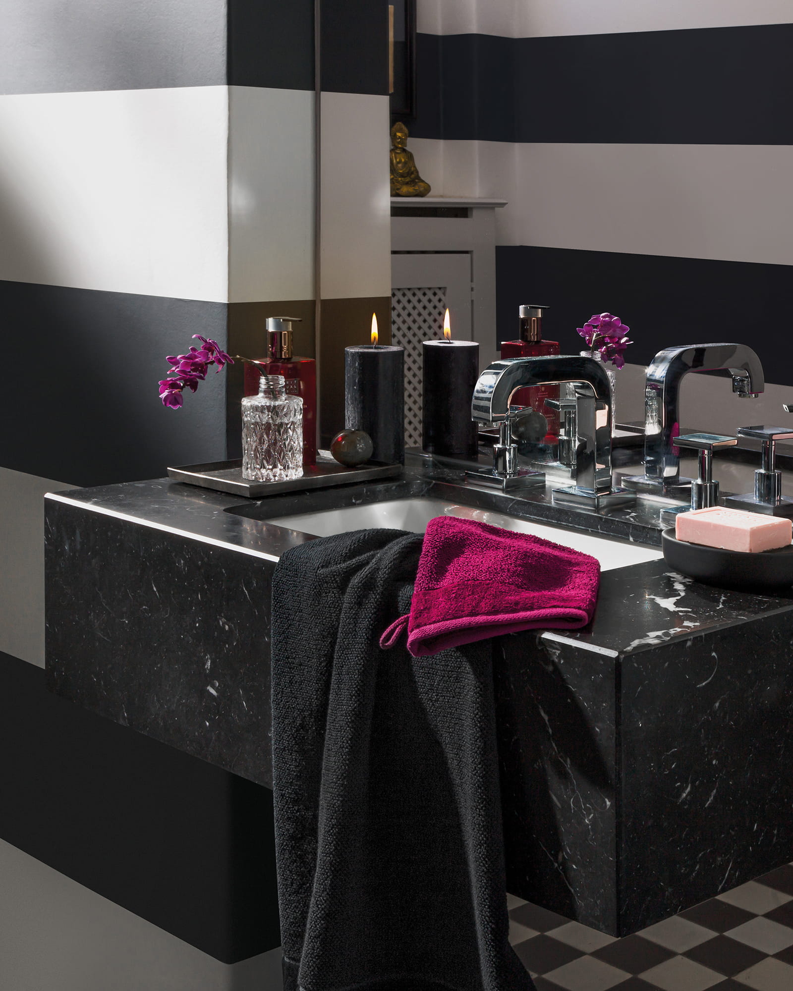Möve Bamboo Luxe - Farbe: black - 199 (1-1104/5244) - Handtuch 50x100 cm