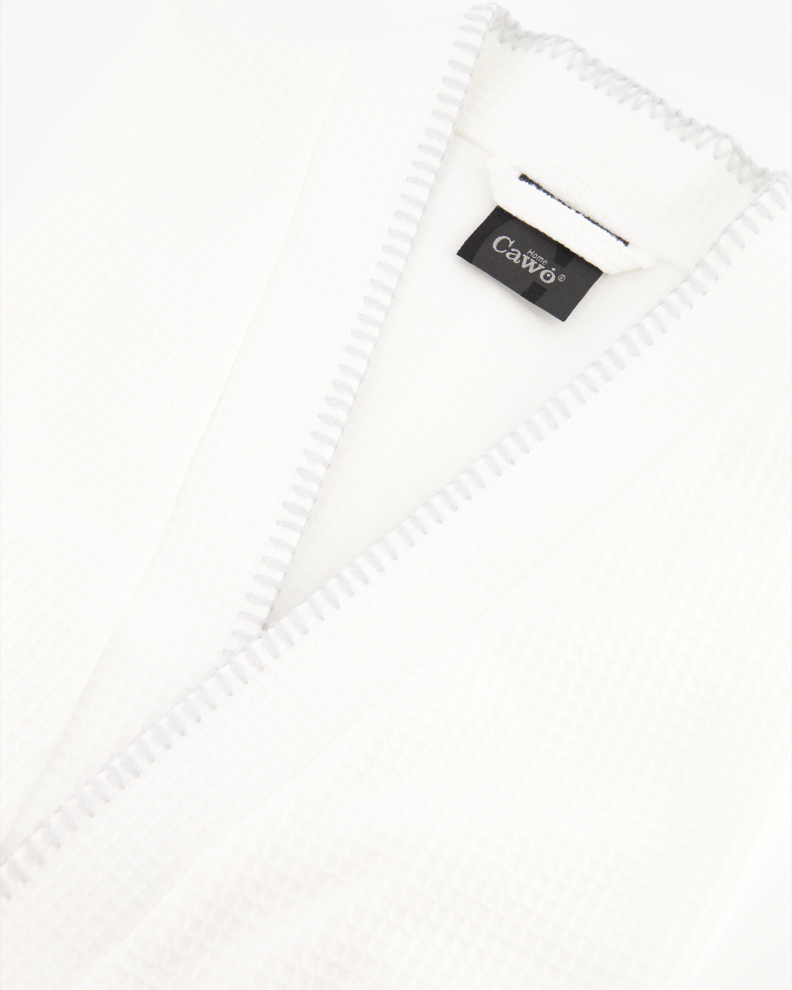 Cawö Home Bademäntel Damen Kimono Pique 812 weiß - 67 - M
