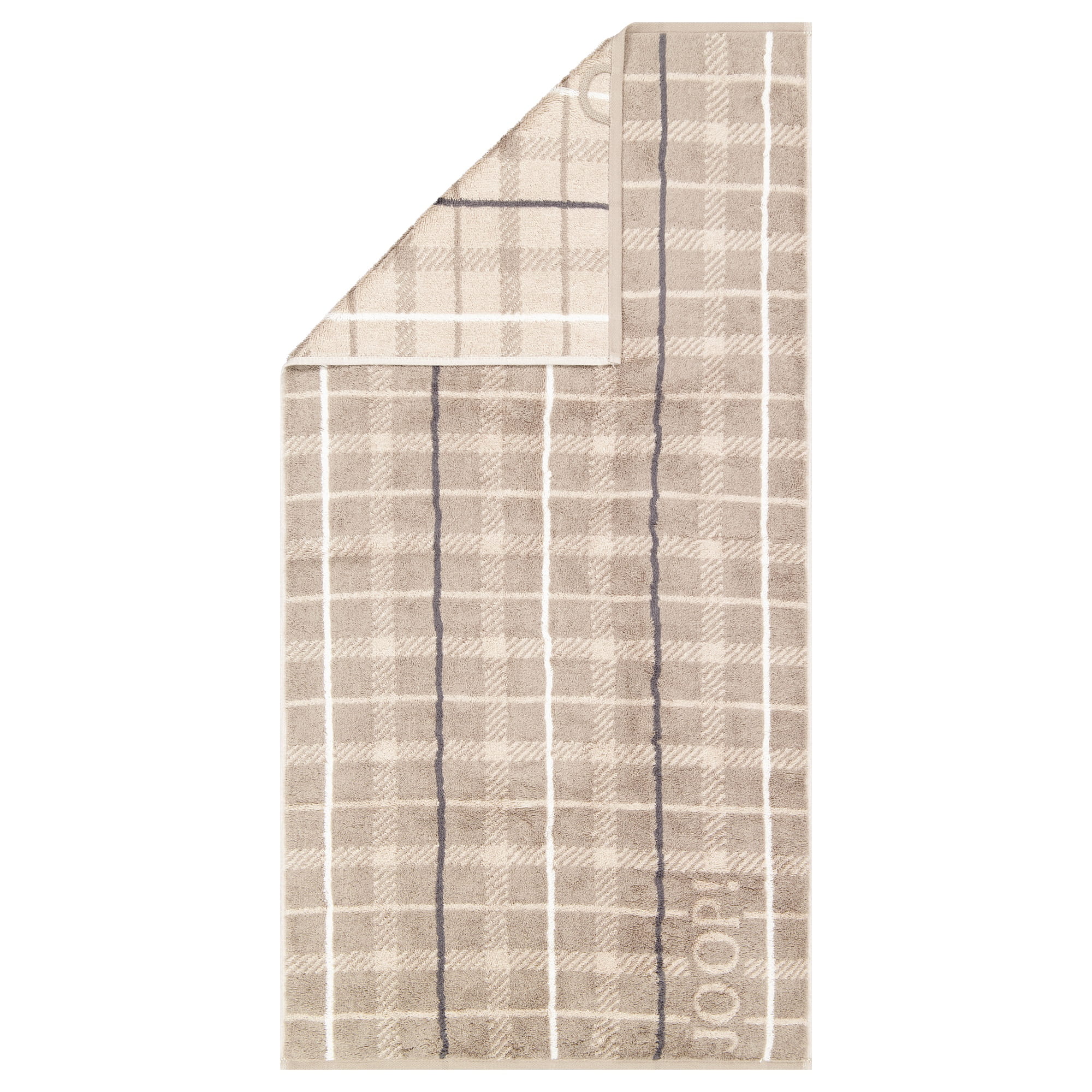 JOOP! Handtücher Contour Checked 1715 Taupe - 73