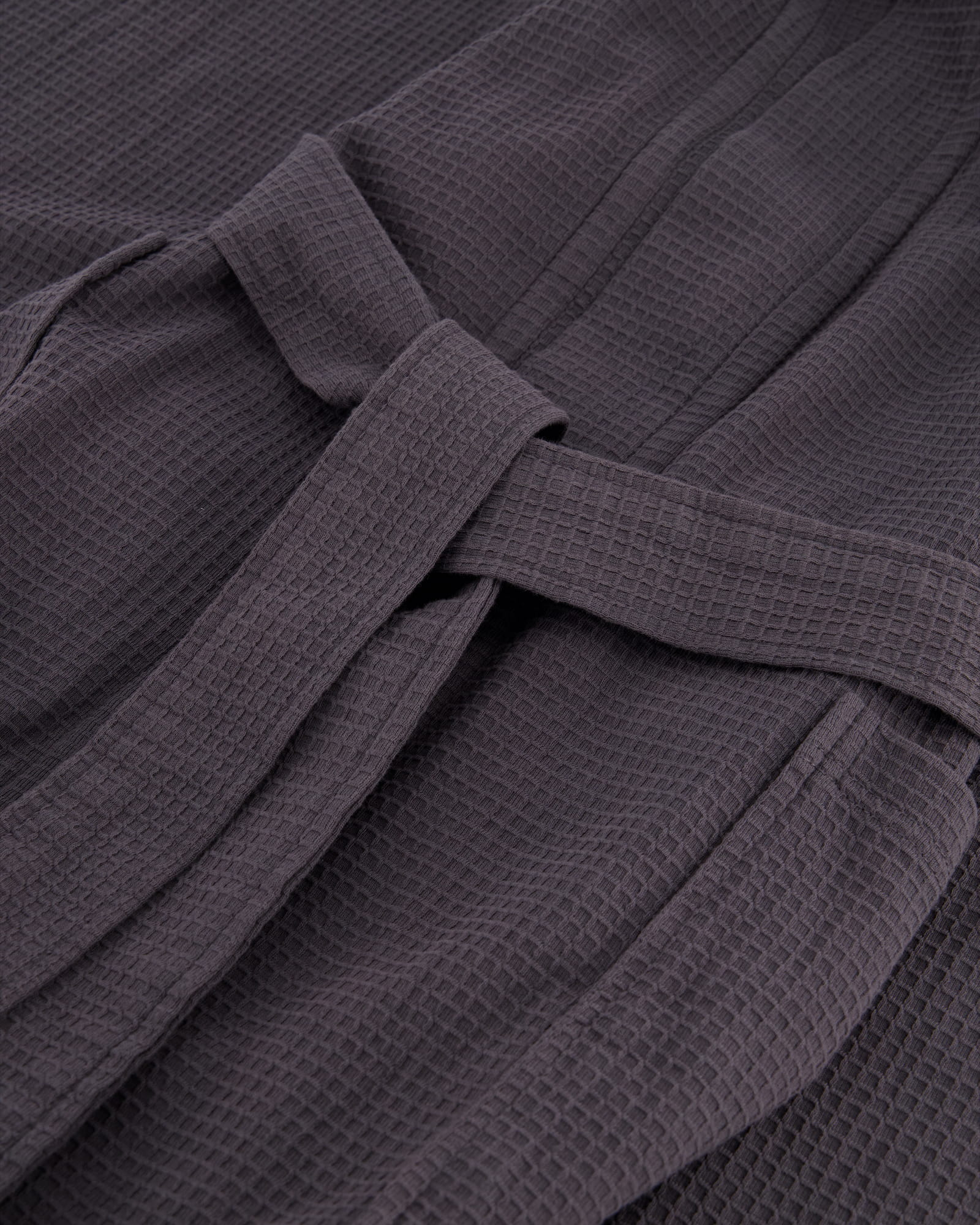 JOOP Herren Bademantel Kimono Pique 1656 - Farbe: Anthrazit - 767