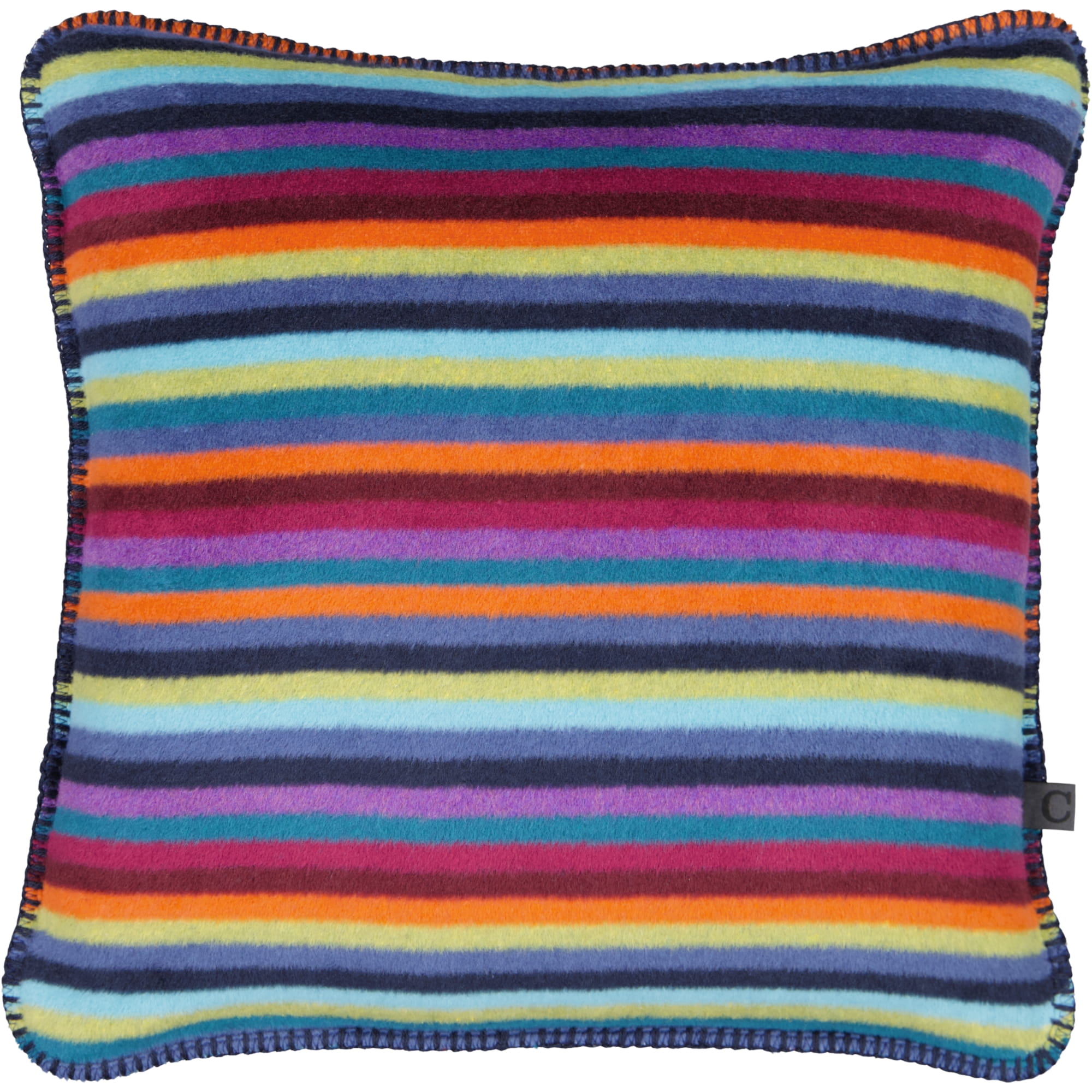 Cawö Kissenhüllen Lifestyle Streifen 70480 multicolor dunkel - 84 - 50x50 cm