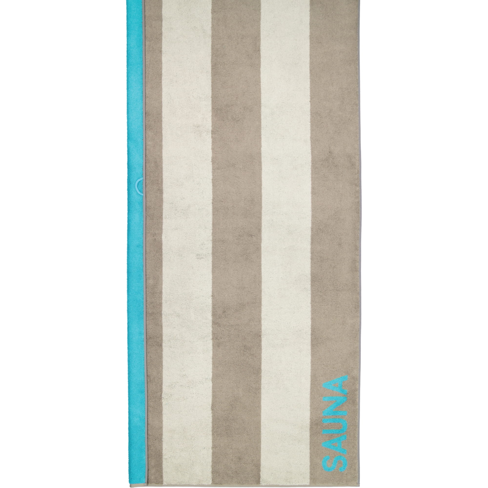 Cawö - Saunatuch 599 - 80x200 cm - Farbe: graphit/türkis - 34