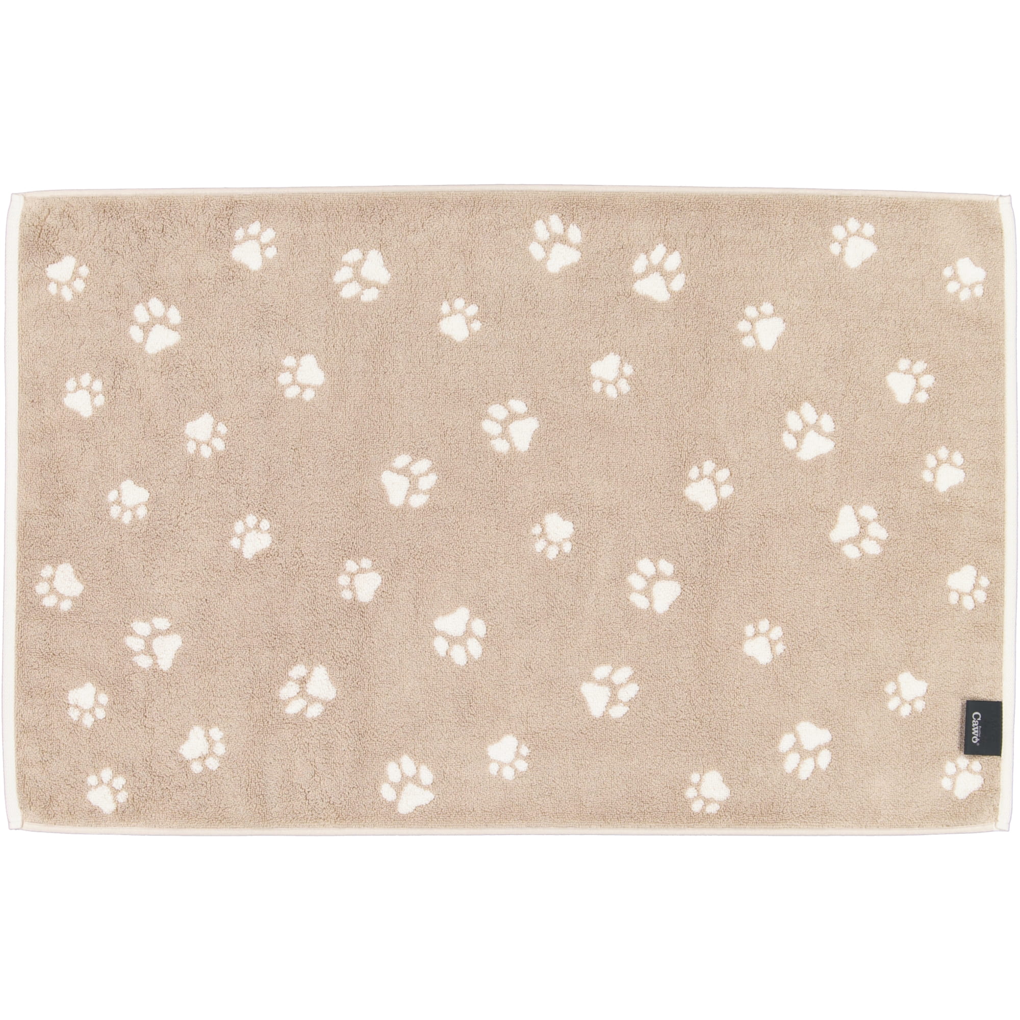 Cawö Badematten WE LOVE DOGS Paws 6247 natur/beige - 33 - 50x80 cm