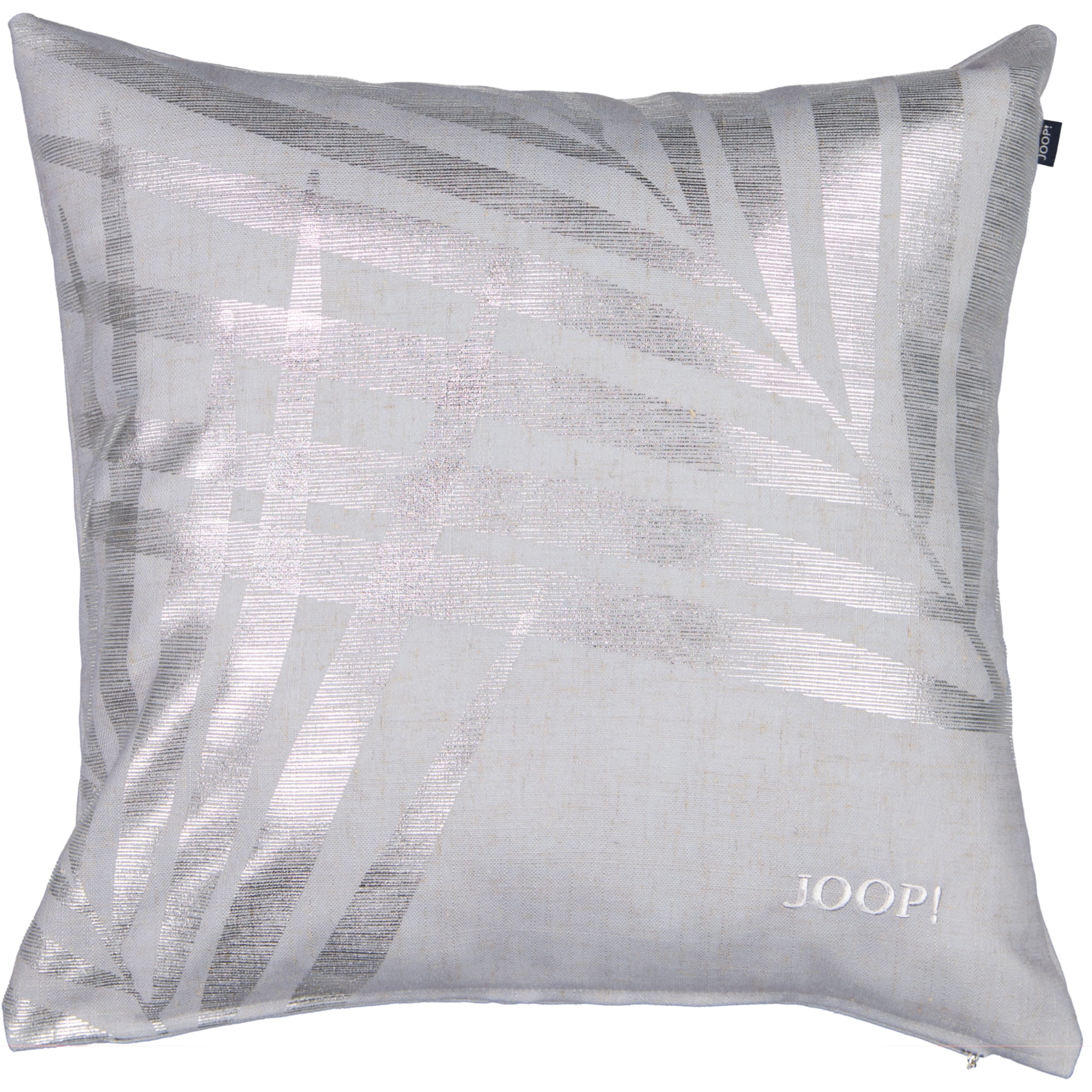 JOOP! Kissenhüllen Fine-Leaf Anthrazit - 012 - 50x50 cm