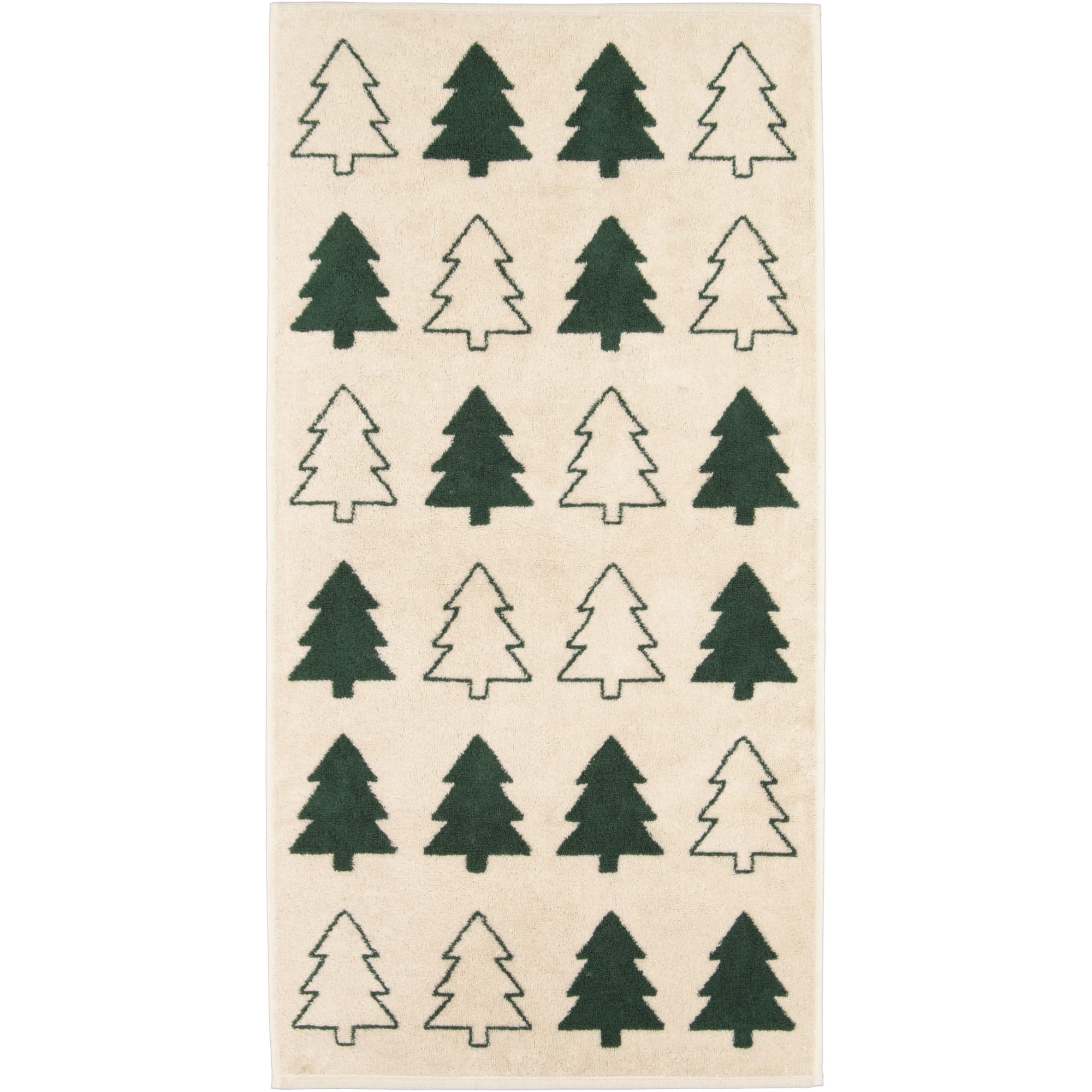 Cawö Handtücher Christmas Edition Tannenbäume 794 natur-grün - 34