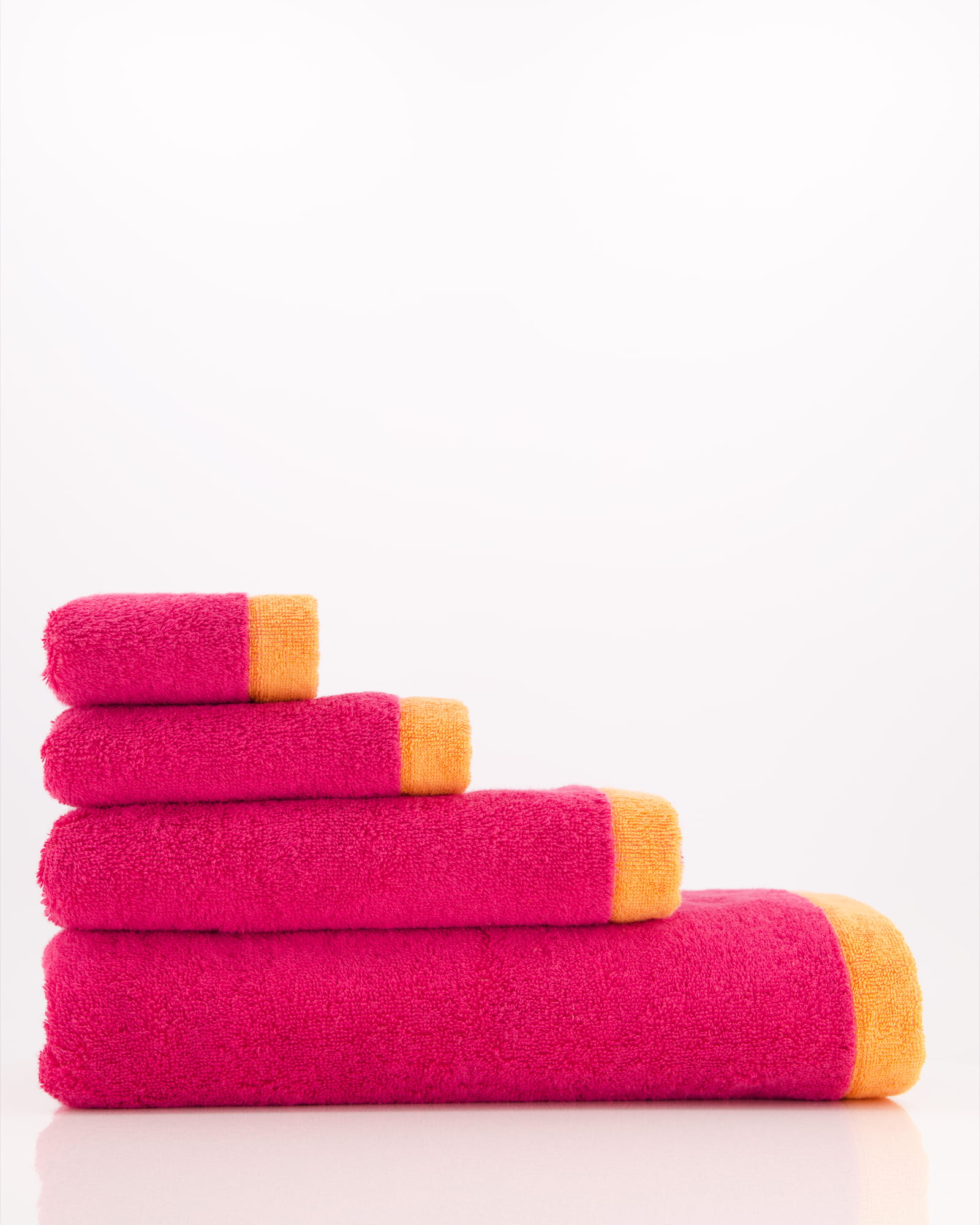 Cawö Handtücher Lifestyle Splash 7071 pink/mandarine - 23 - Gästetuch 30x50 cm
