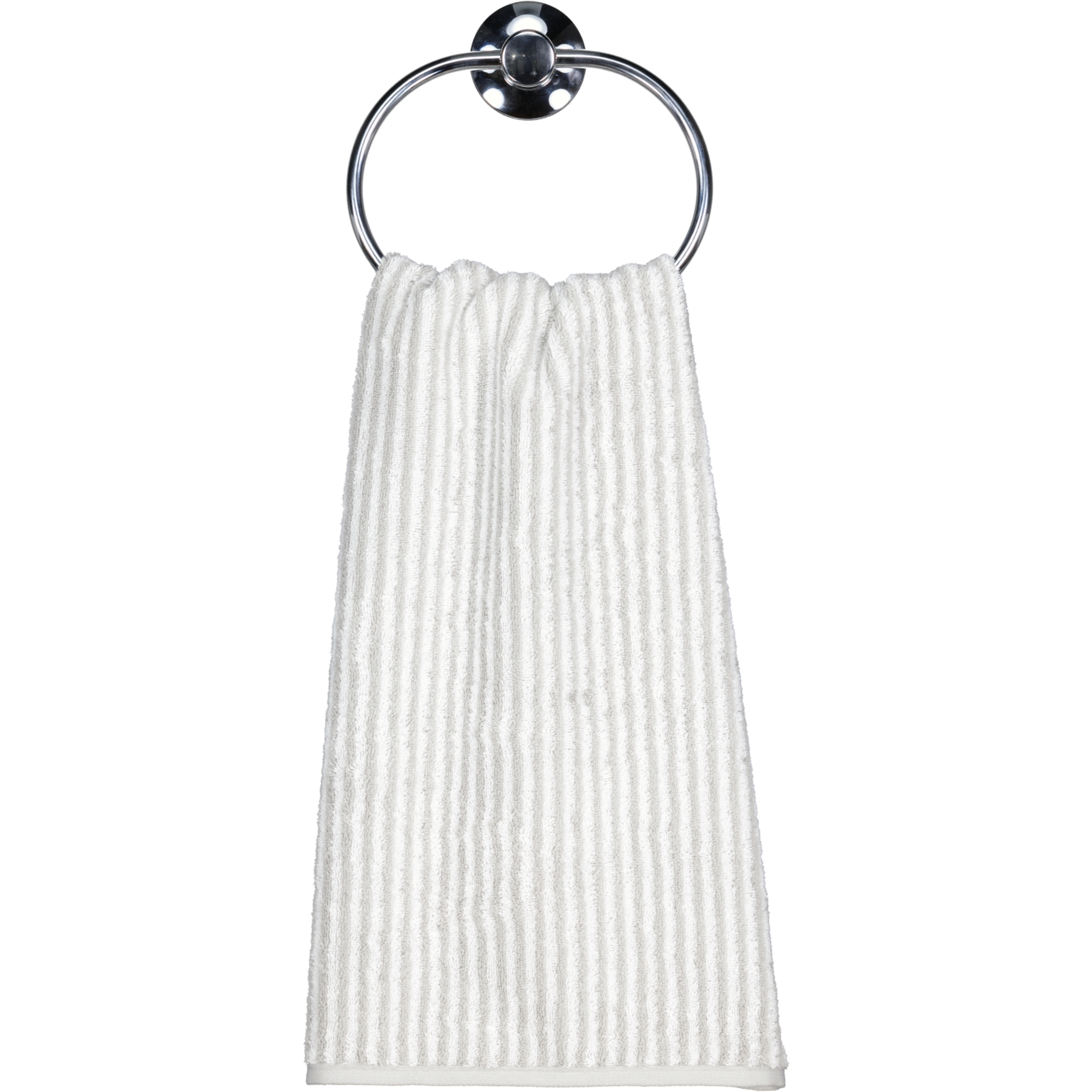 Cawö Handtücher Two-Tone Stripes 480 platin - 76 - Handtuch 50x100 cm