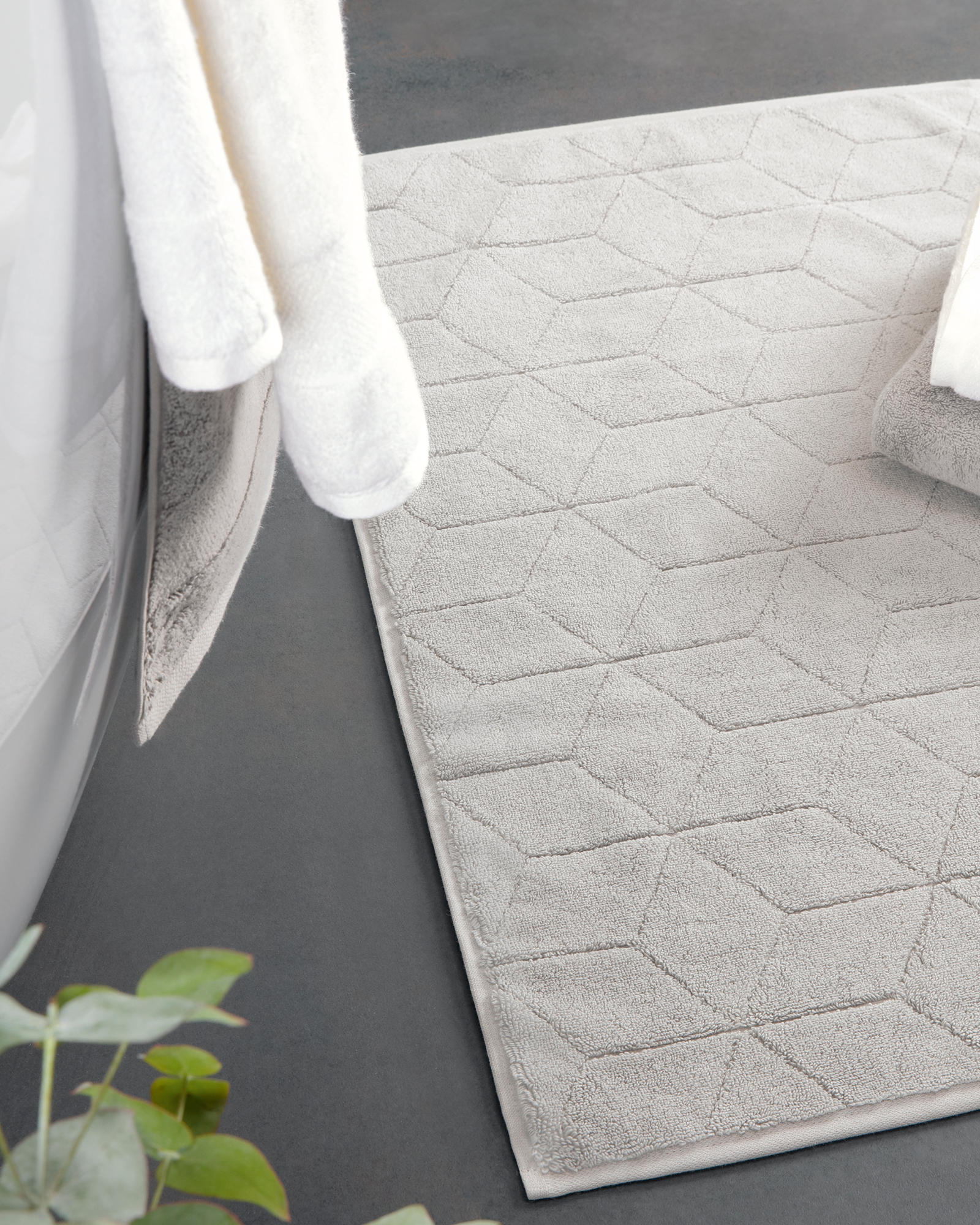 Villeroy & Boch Badematte Carré 2553 - 50x80 cm - Farbe: stone - 727