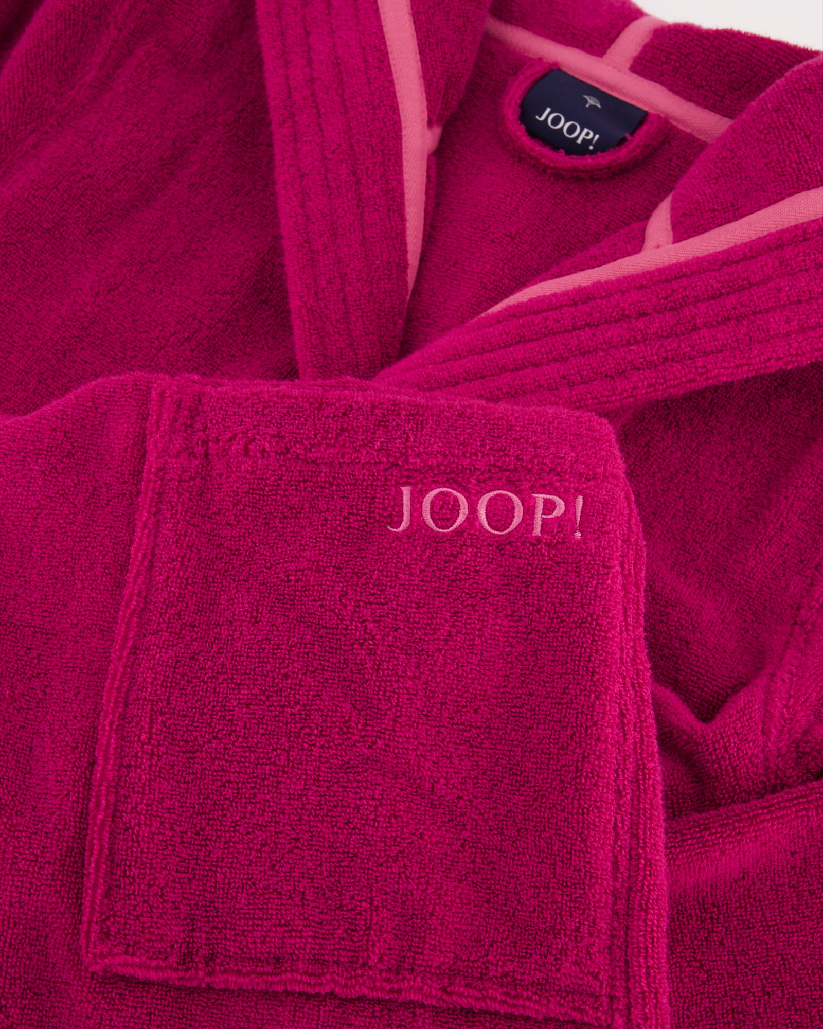 JOOP! Damen Bademantel - Kapuze 1649 - Farbe: Beere - 207