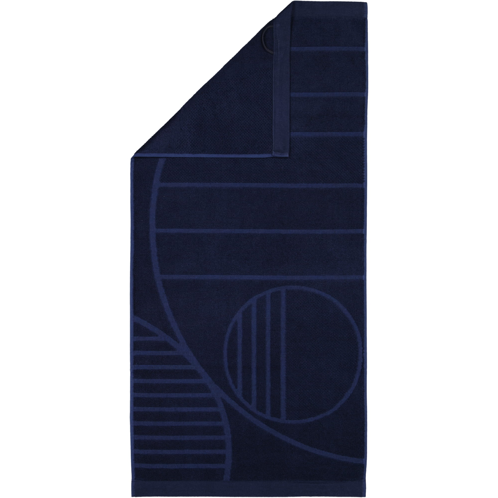 Möve Handtücher Autumn Delights Grafikstruktur dark blue - 426