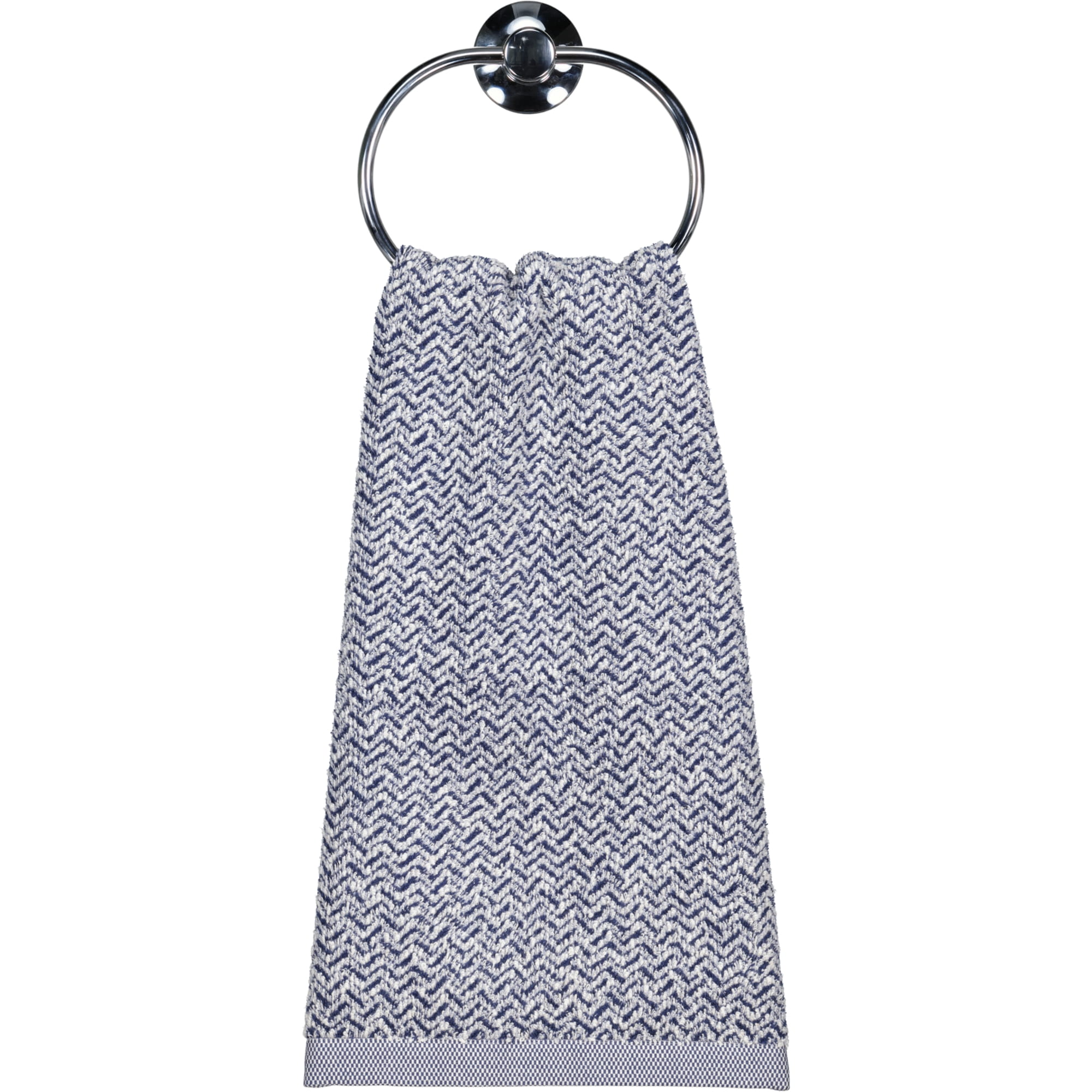 Möve Handtücher Brooklyn Fischgrat nature/deep sea - 042 - Handtuch 50x100 cm