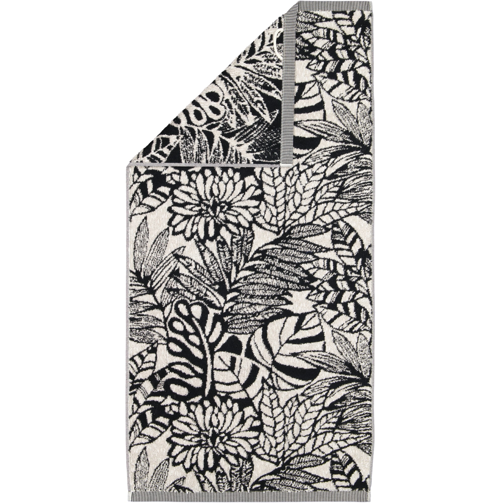 Möve Handtücher Brooklyn Botanic nature/black - 081 - Handtuch 50x100 cm