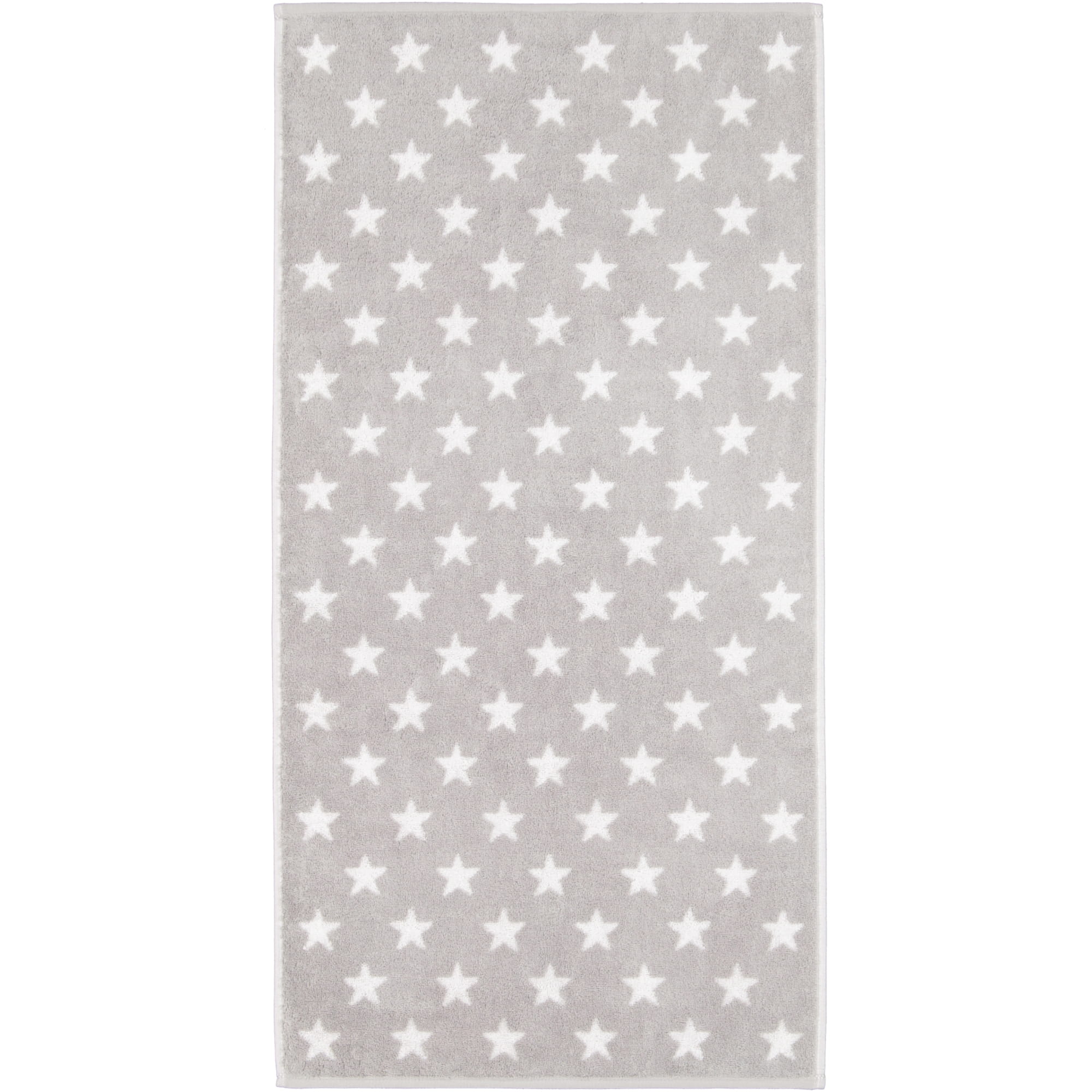 Cawö Handtücher NEW STARS Sterne klein 6261 platin/weiß - 76 - Handtuch 50x100 cm