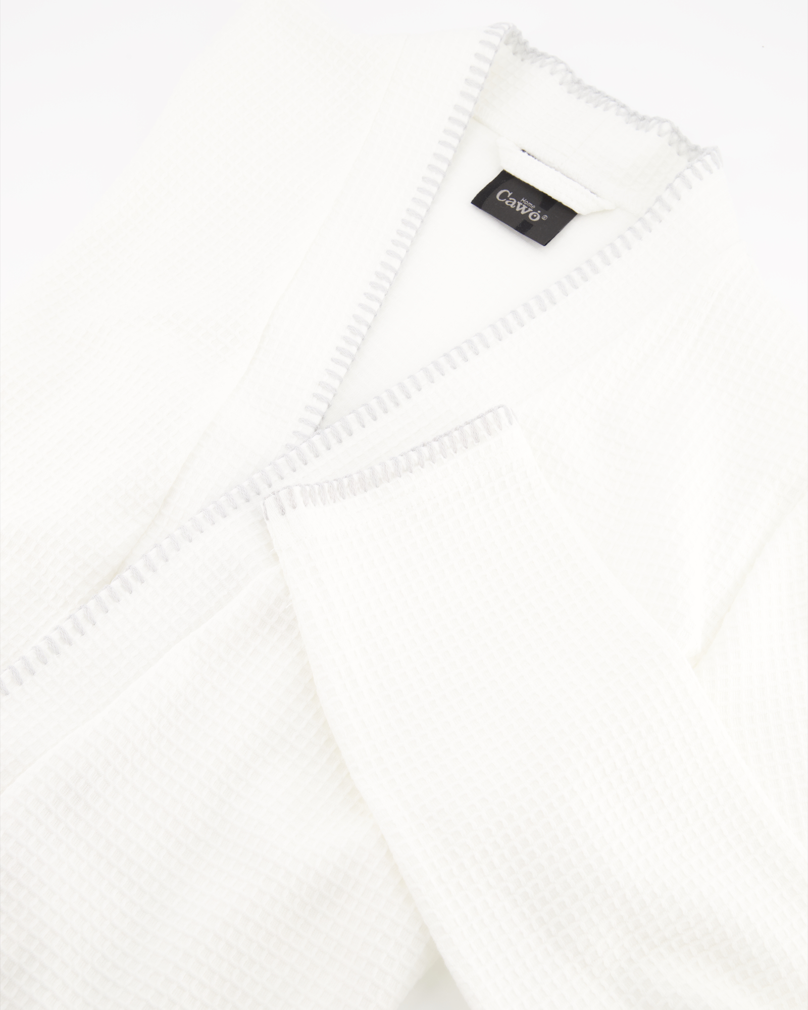 Cawö Home Bademäntel Damen Kimono Pique 812 weiß - 67 - M