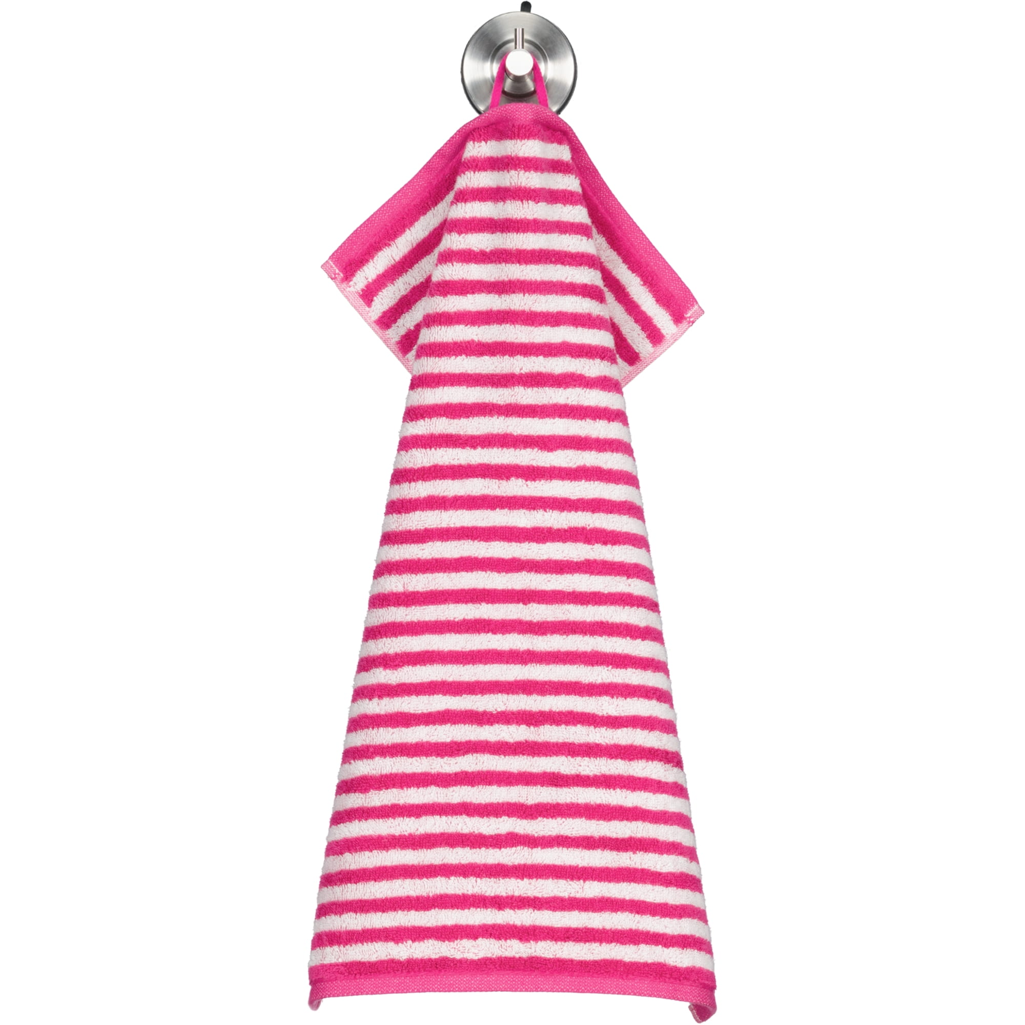 Cawö Handtücher Campus Ringel 955 pink - 22 - Gästetuch 30x50 cm