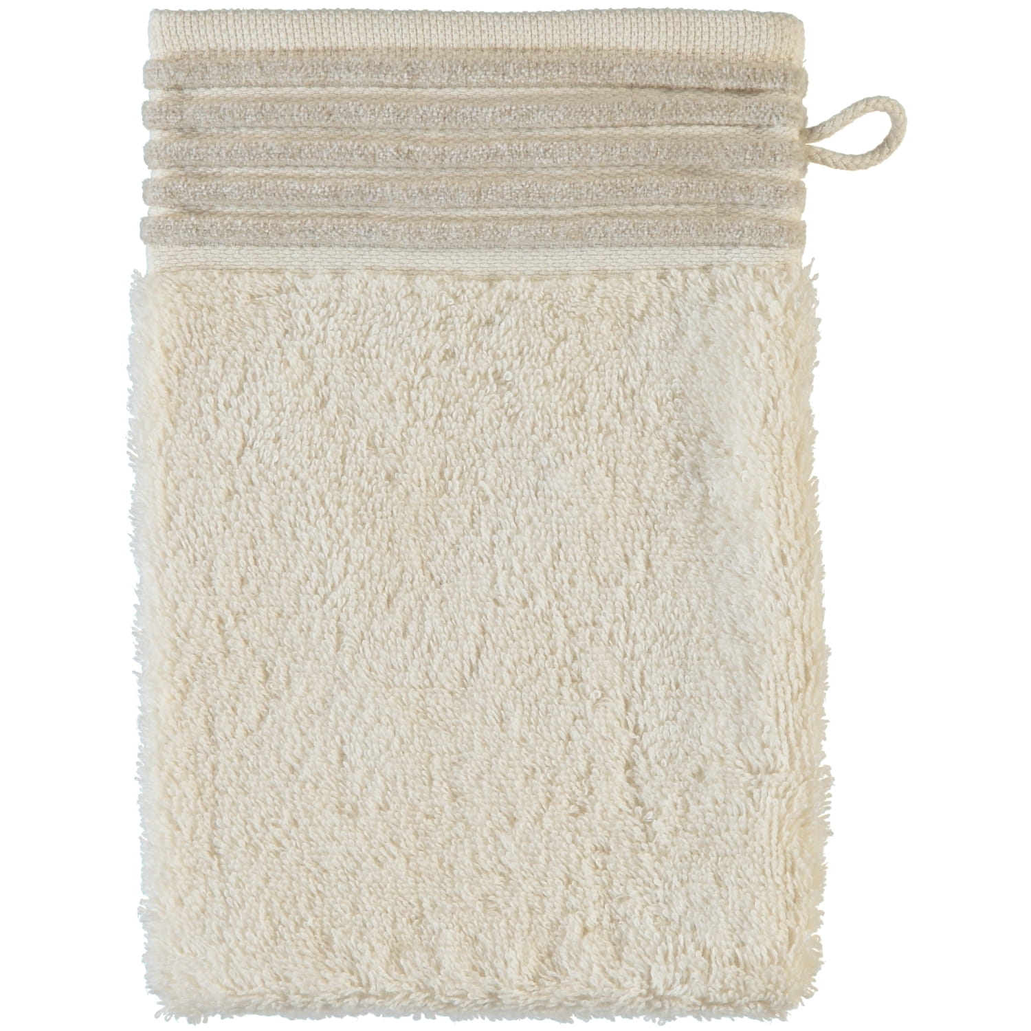 Möve - Wellness - Chenillebiesen - Farbe: natur - 071 (0-5537/8711) - Waschhandschuh 15x20 cm