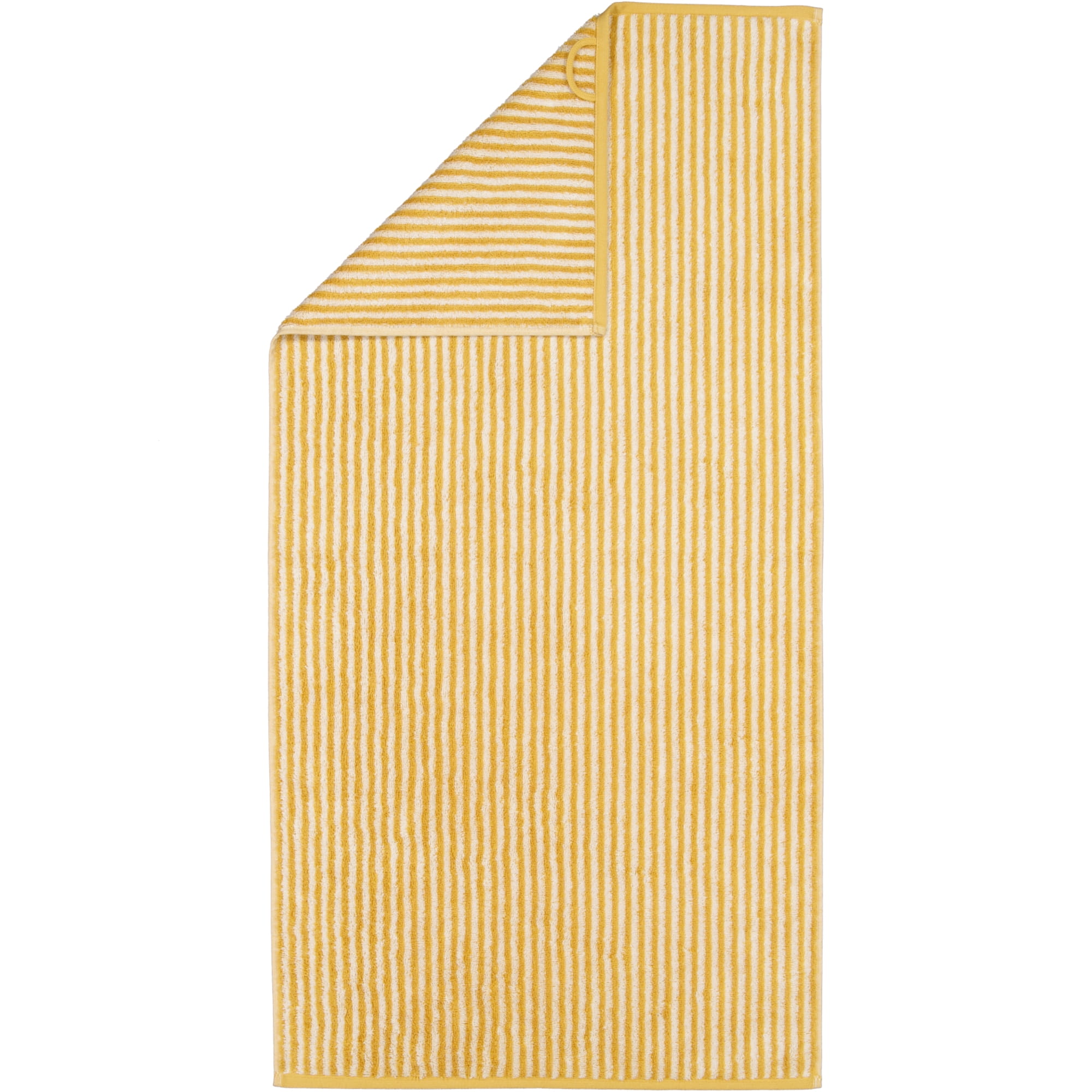 Cawö Handtücher Two-Tone Stripes 480 gold - 53 - Handtuch 50x100 cm