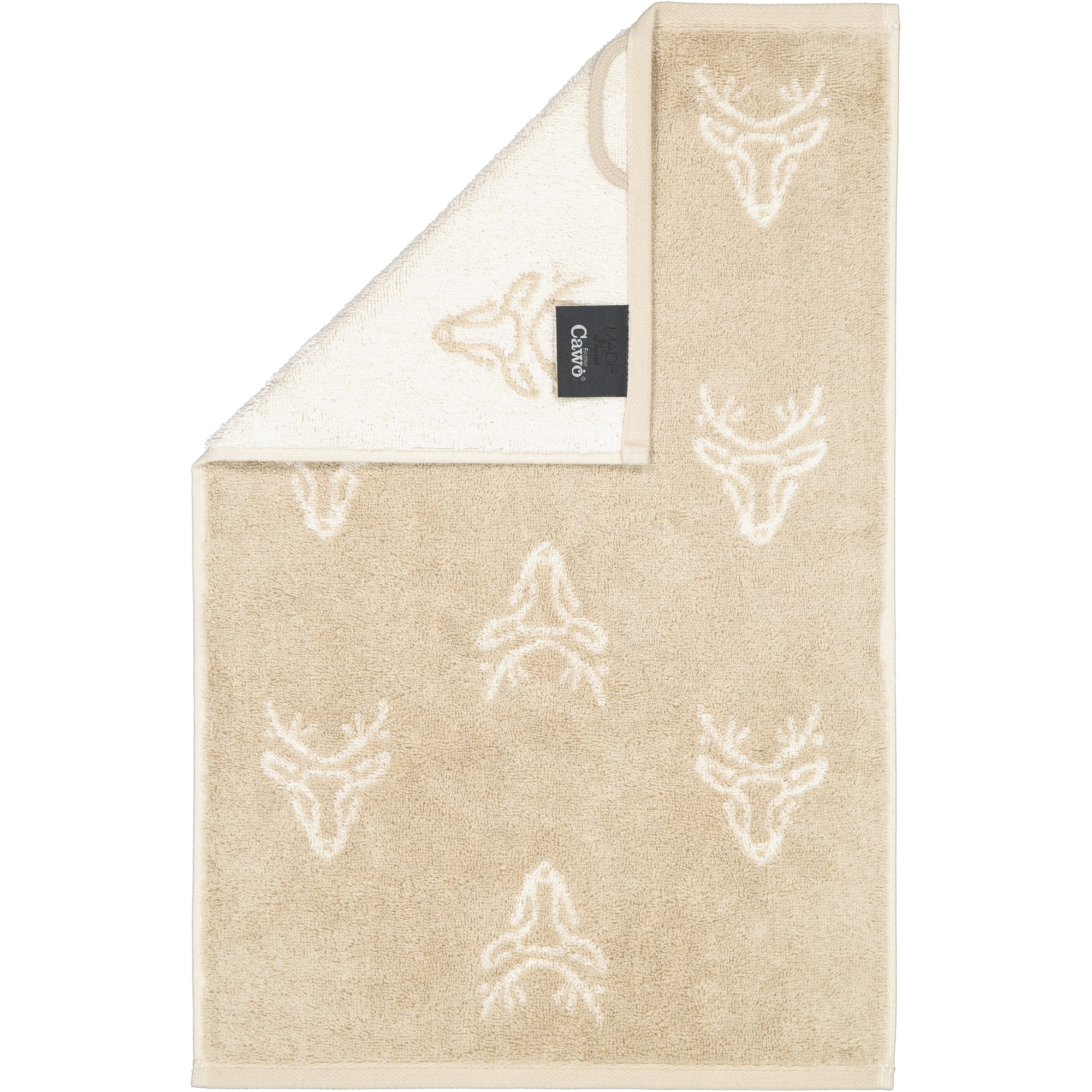 Cawö Handtücher Alpenchic Edition Allover 6229 natur - 33 - Gästetuch 30x50 cm