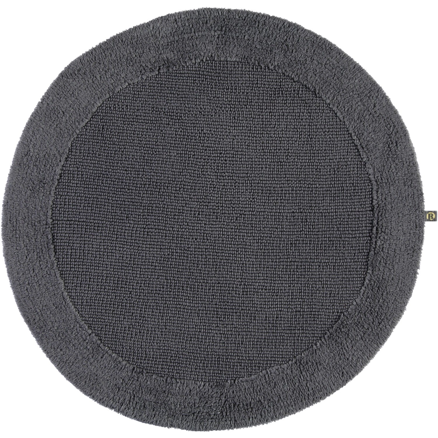 Rhomtuft - Badteppiche Exquisit - Farbe: zinn - 02 - 80 cm rund