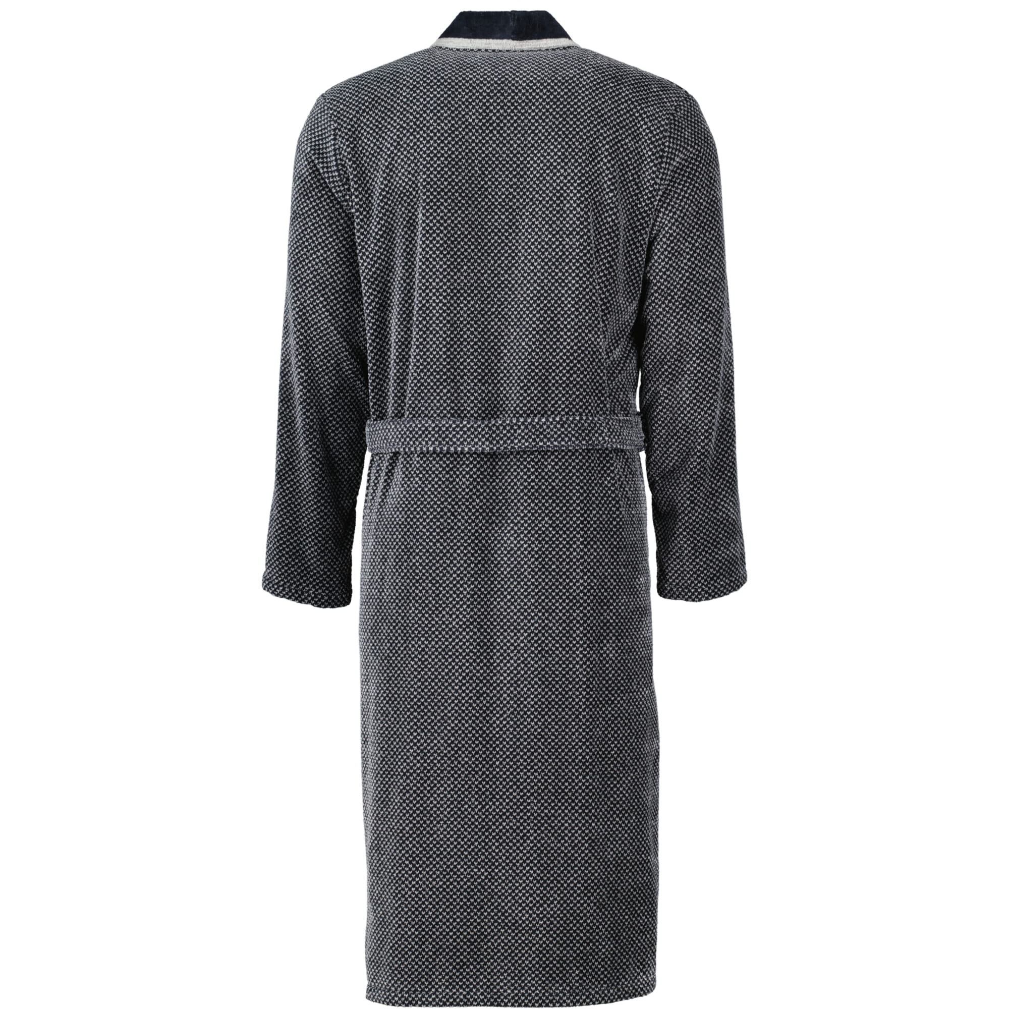 Cawö - Herren Bademantel Kimono 4839 - Farbe: silber/schwarz - 79 - XL