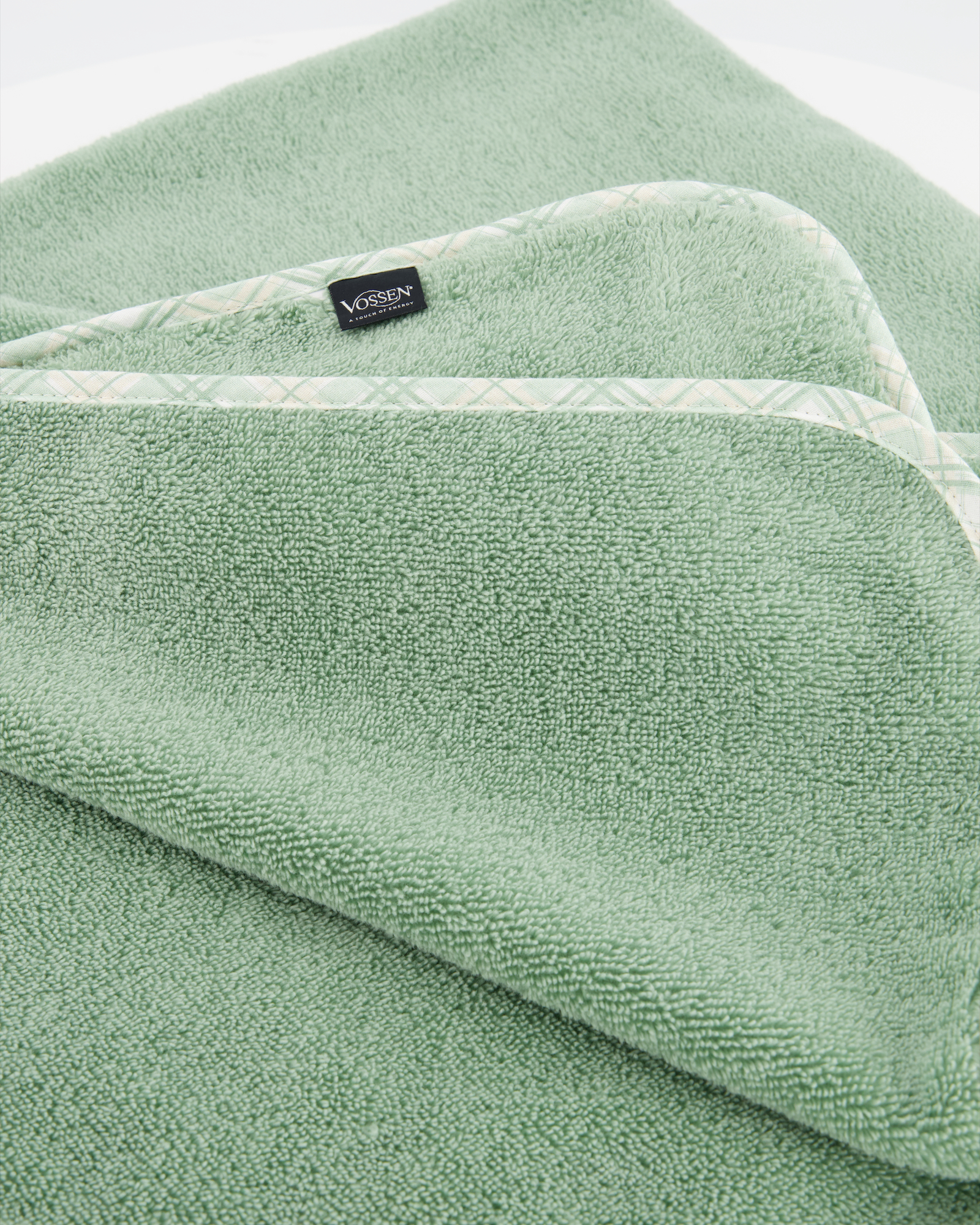 Vossen Kapuzentücher Teddy soft green - 5305 - Kapuzentuch 100x100 cm