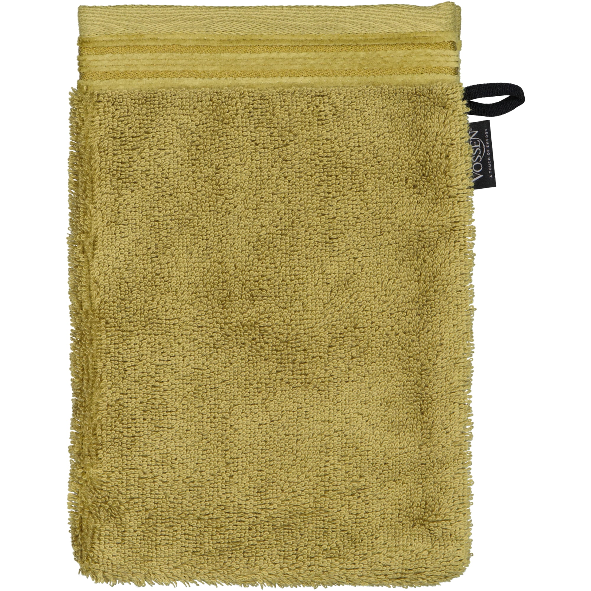 Vossen Handtücher Belief alpine green - 6240 - Waschhandschuh 16x22 cm