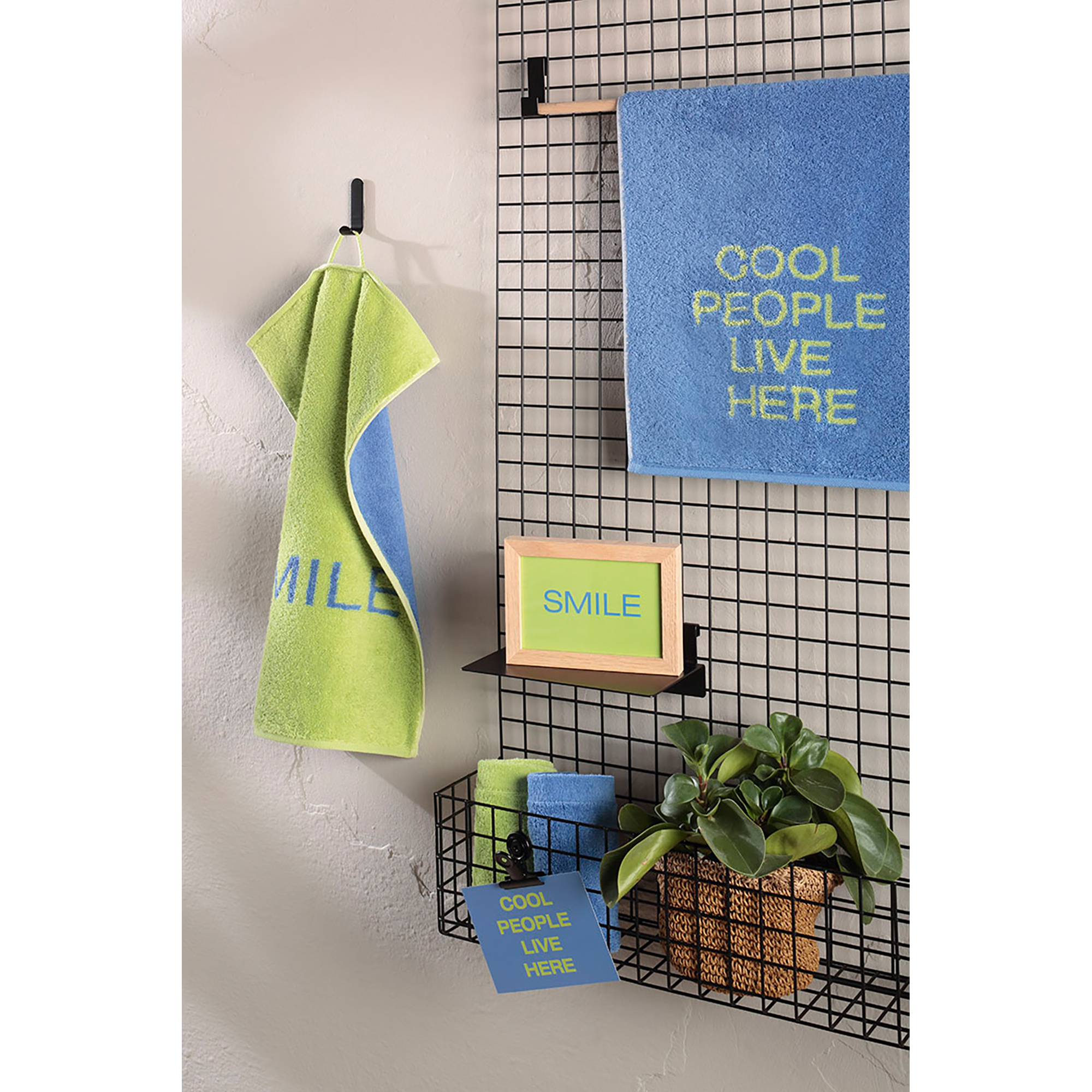 Cawö Gästetücher Postcard Towels Edition 100 cool people live here - 01 - Gästetuch 30x50 cm