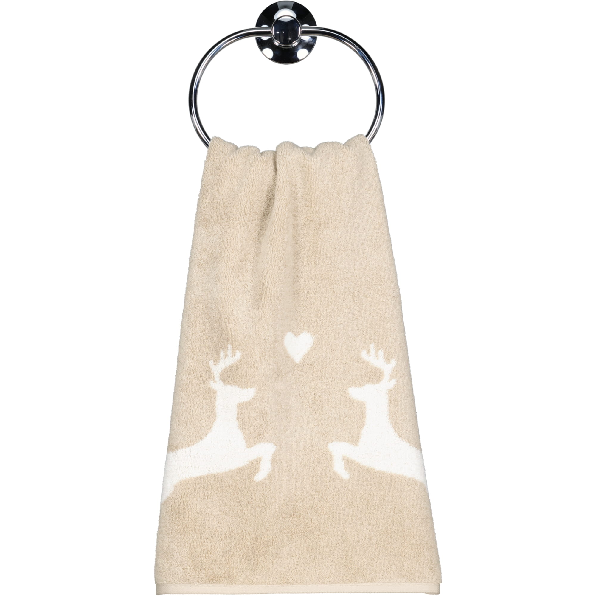 Cawö Handtücher Alpenchic Edition Hirsche 6228 natur - 33 - Handtuch 50x100 cm