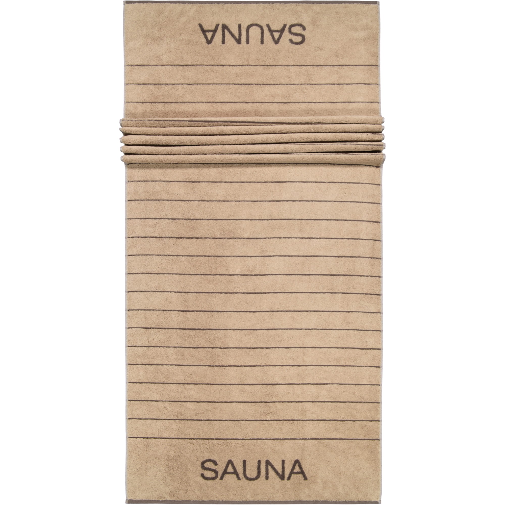 Cawö Saunatücher Balance Doubleface 6237 sand - 39 - 80x200 cm