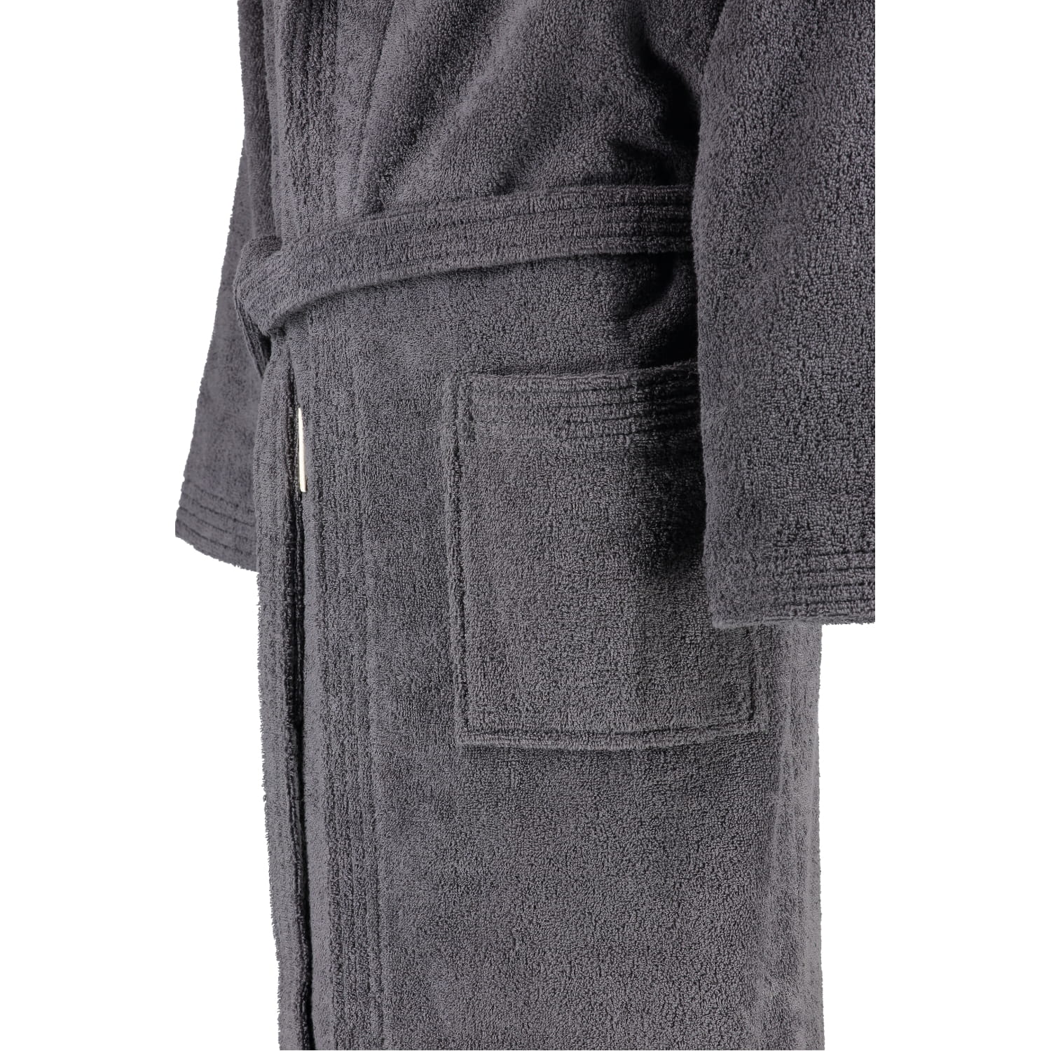 Rhomtuft - Bademantel Sir & Lady - Unisex - Farbe: zinn - 02 - M