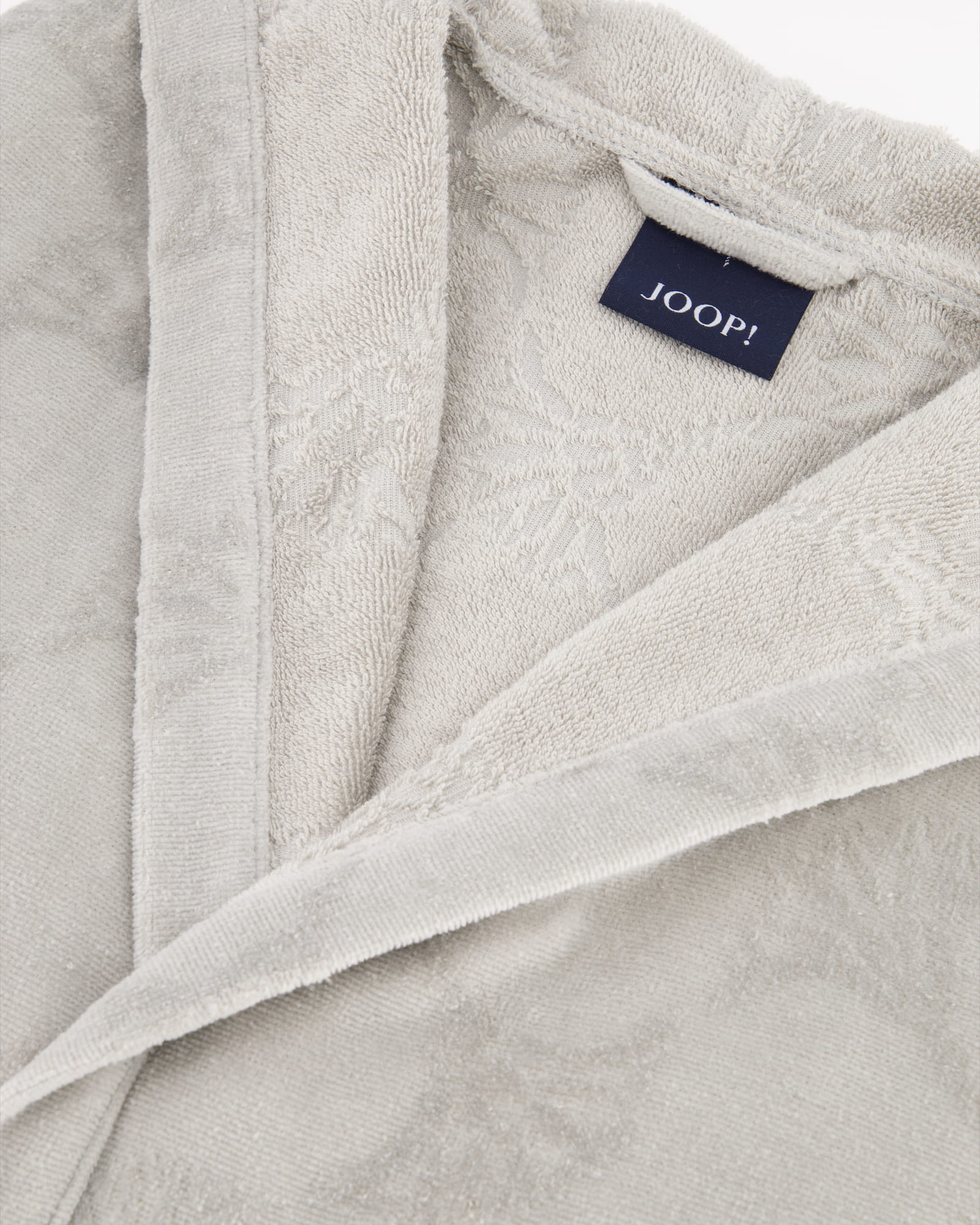 JOOP Damen Bademantel Kapuze - 1652 - Farbe: Platin - 713