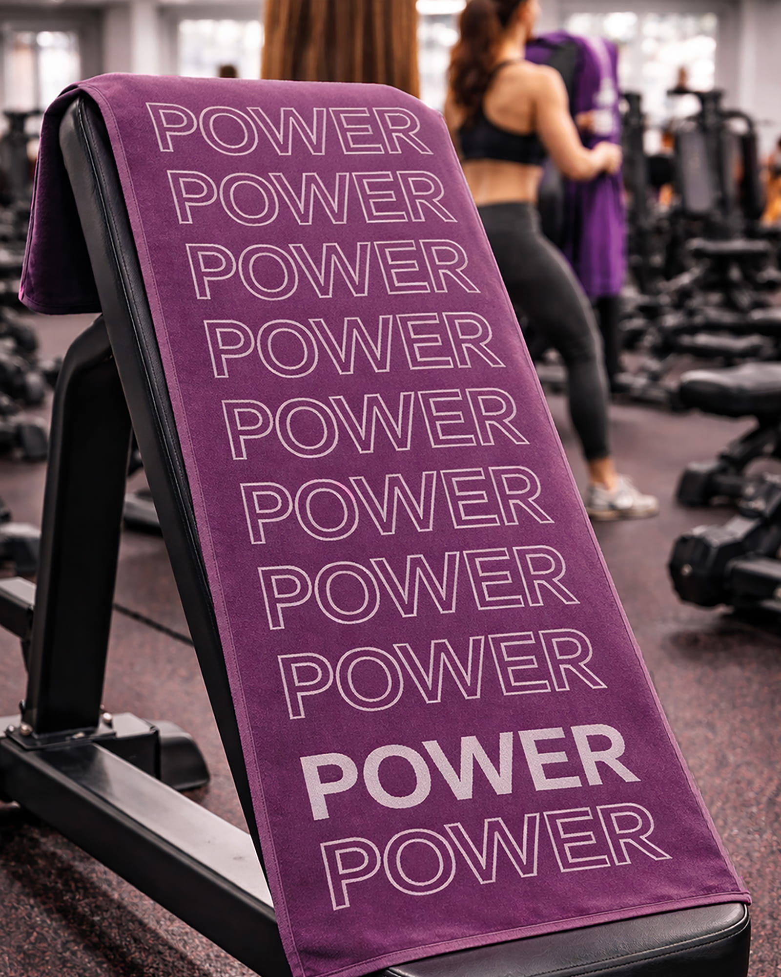 Cawö Fitness-Handtücher POWER 6293 purple - 88 - 50x130 cm
