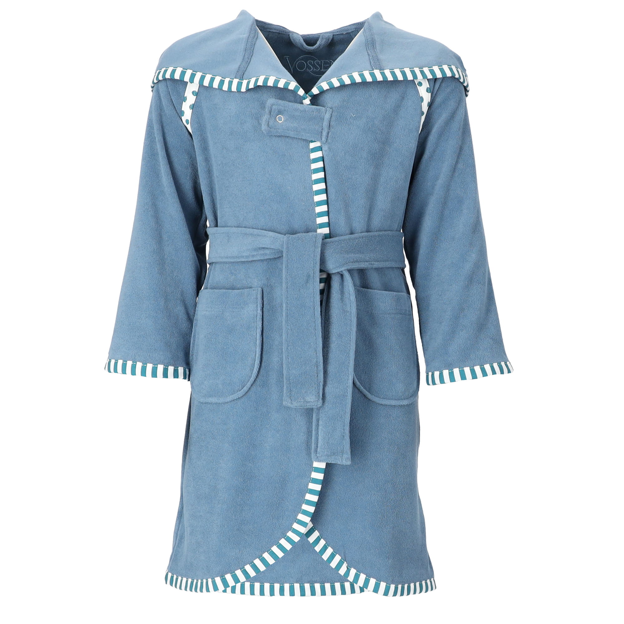 Vossen Bademäntel Kinder Kapuze Mimmi dusty blue - 4695