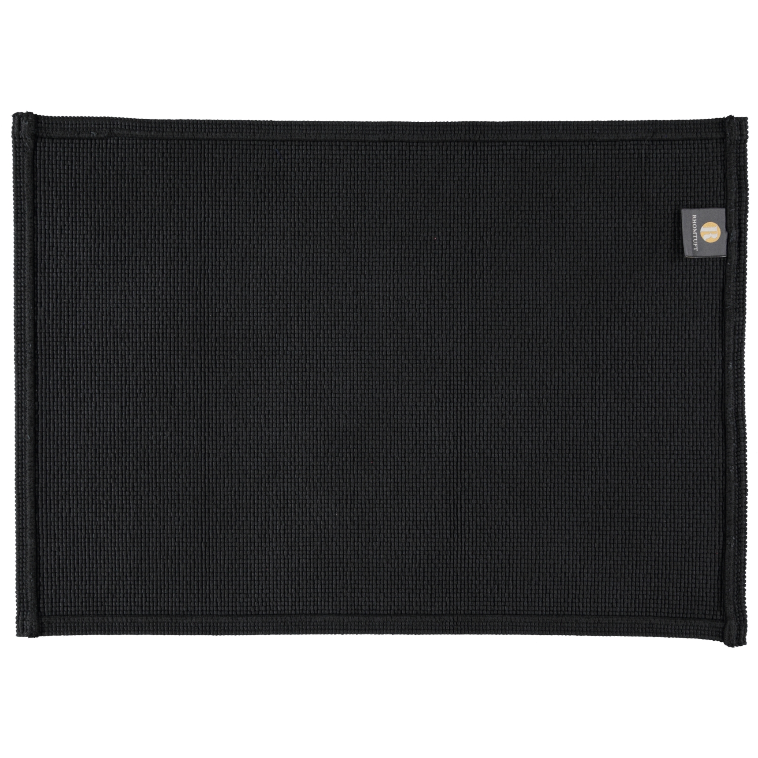 Rhomtuft - Badteppiche Plain - Farbe: schwarz - 15 - 50x70 cm