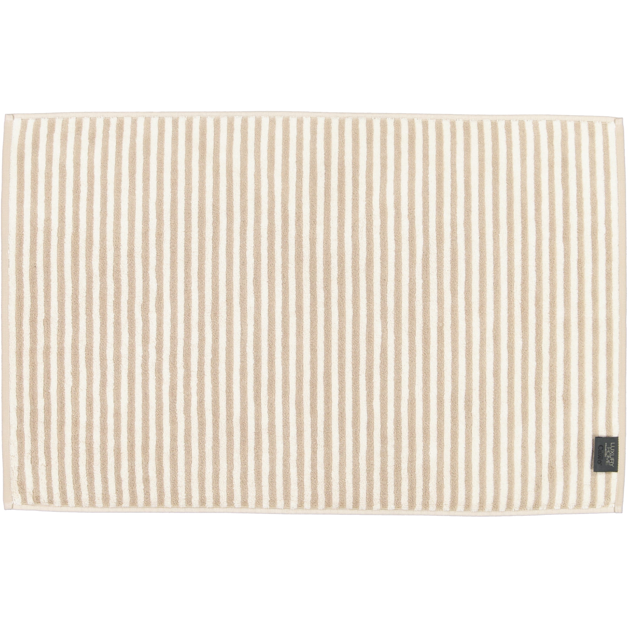 Cawö Badematten Two-Tone Stripes 480 sand - 33 - 50x80 cm