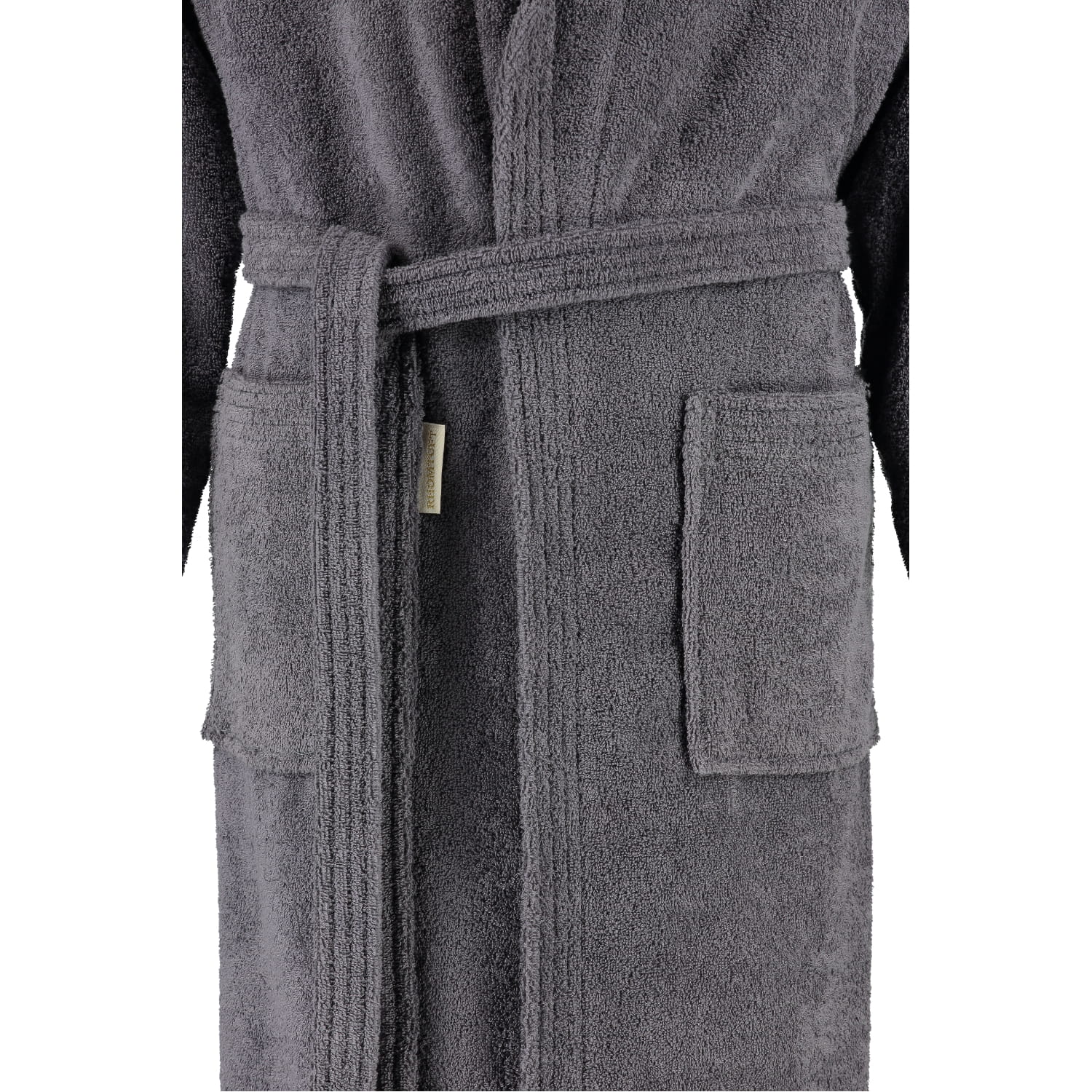 Rhomtuft - Bademantel Sir & Lady - Unisex - Farbe: zinn - 02 - M