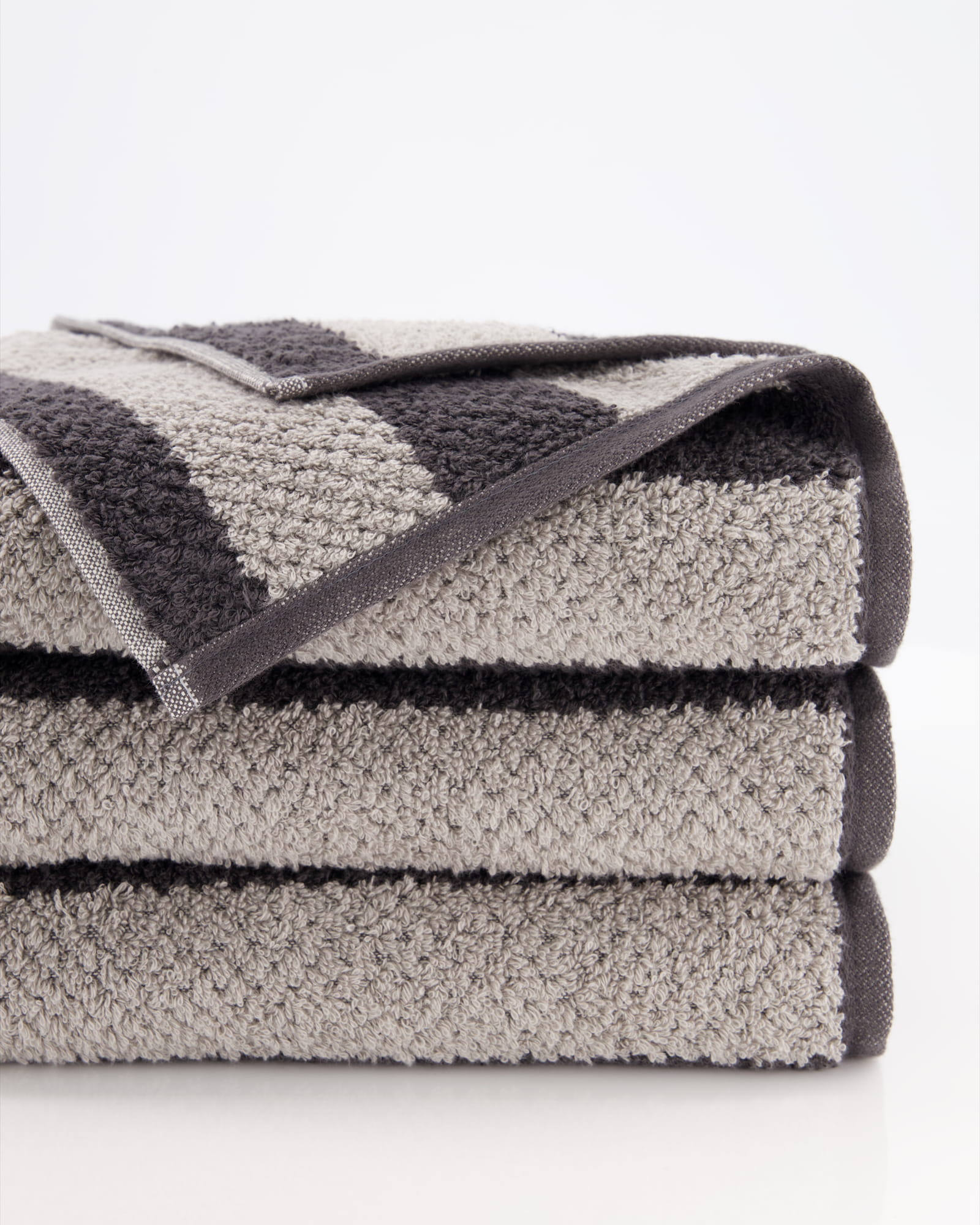 Cawö Handtücher Pure Stripes 6502 basalt - 77