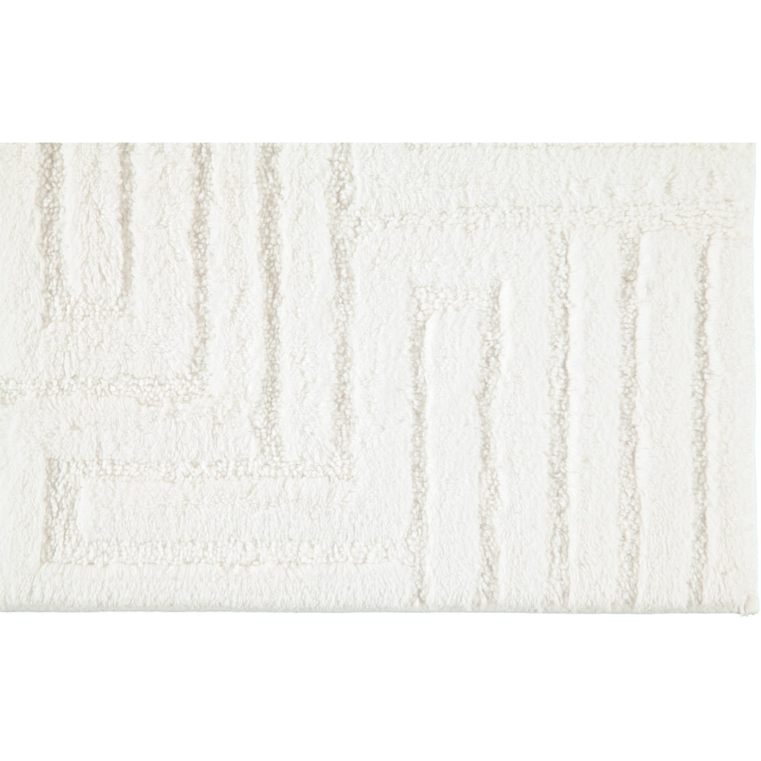 Cawö Home - Badteppich Struktur 1004 - Farbe: weiß - 600