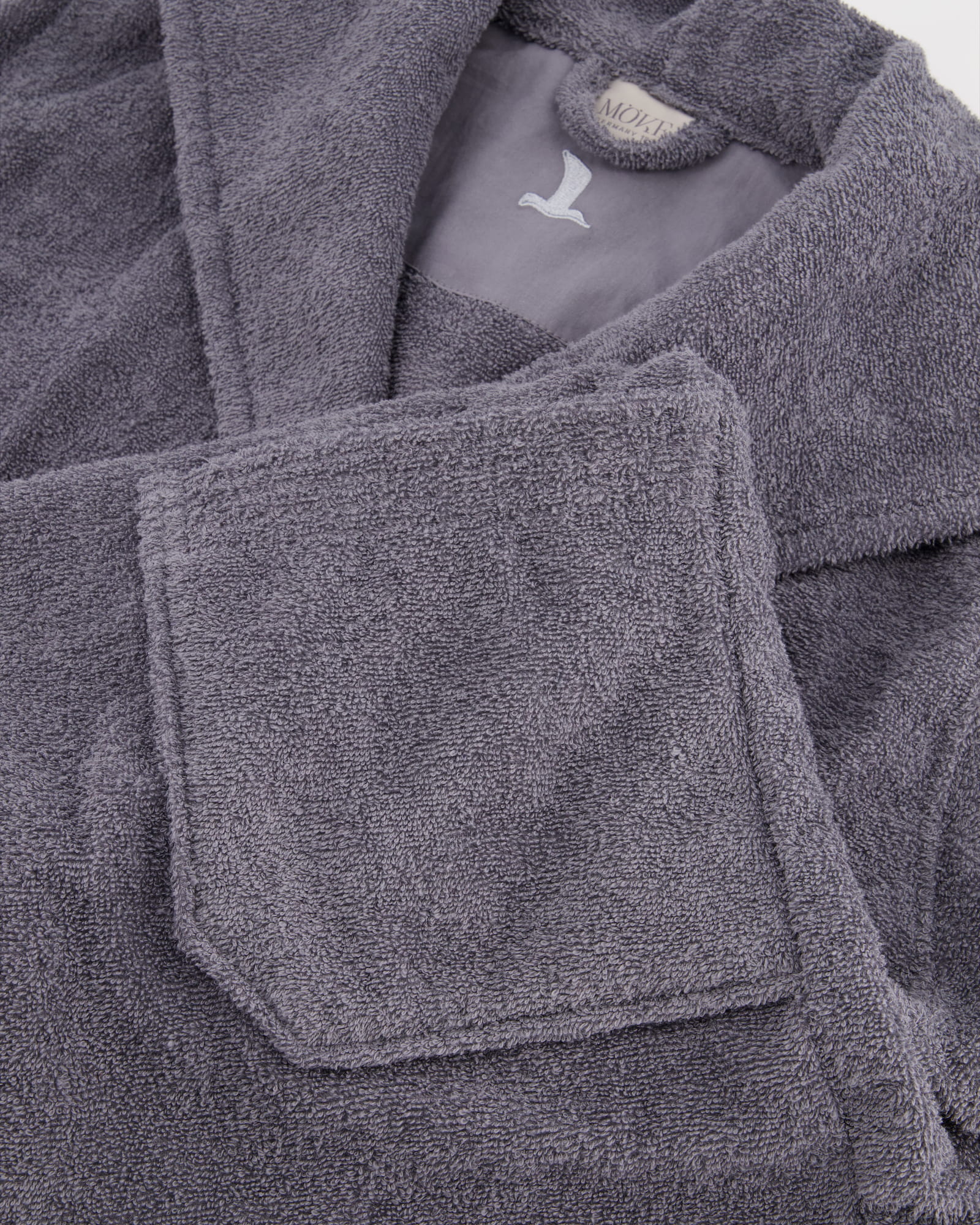 Möve Bademäntel unisex Kapuze Superwuschel stone - 850 - M