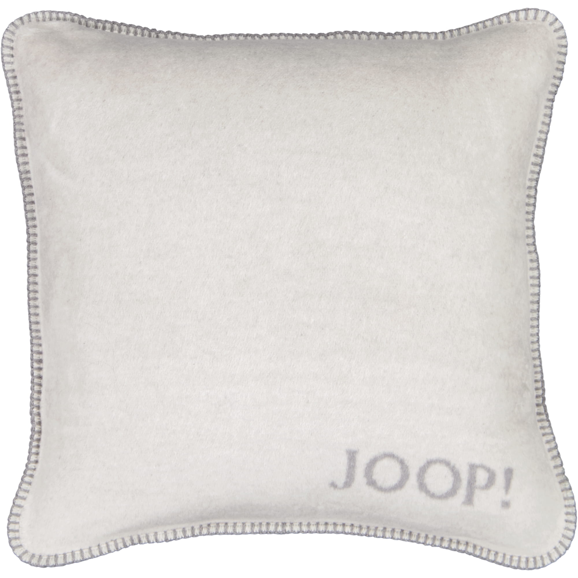 JOOP! Kissenhülle Uni-Doubleface - Größe: 50x50 cm - Farbe: Rauch-Graphit